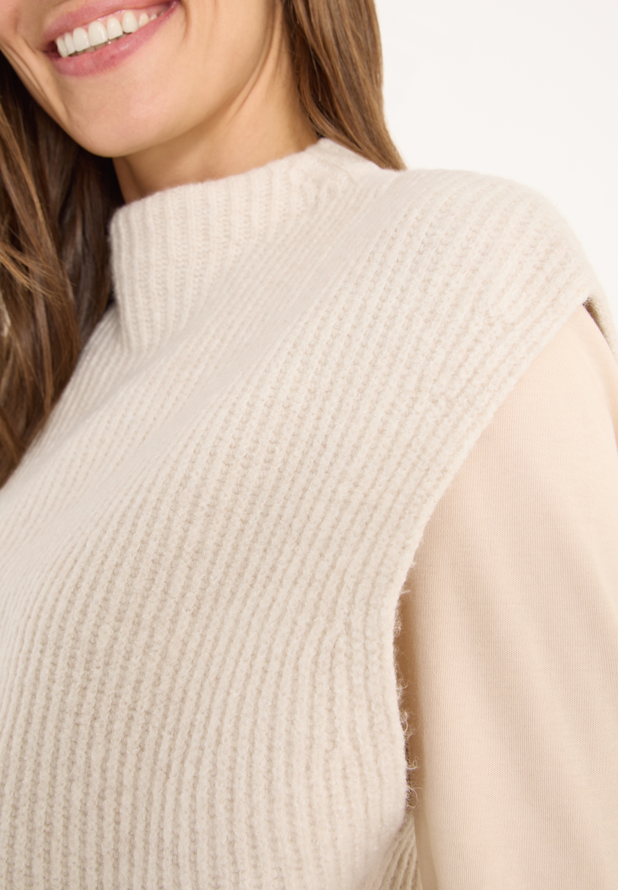 Cecil Pull-over mit Zopfmuster-Detail