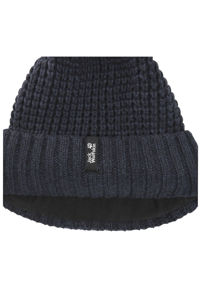 Jack Wolfskin Bonnet »MEDLEY KNIT BEANIE W« Bonnet à pompon, chaud, avec doublure polaire