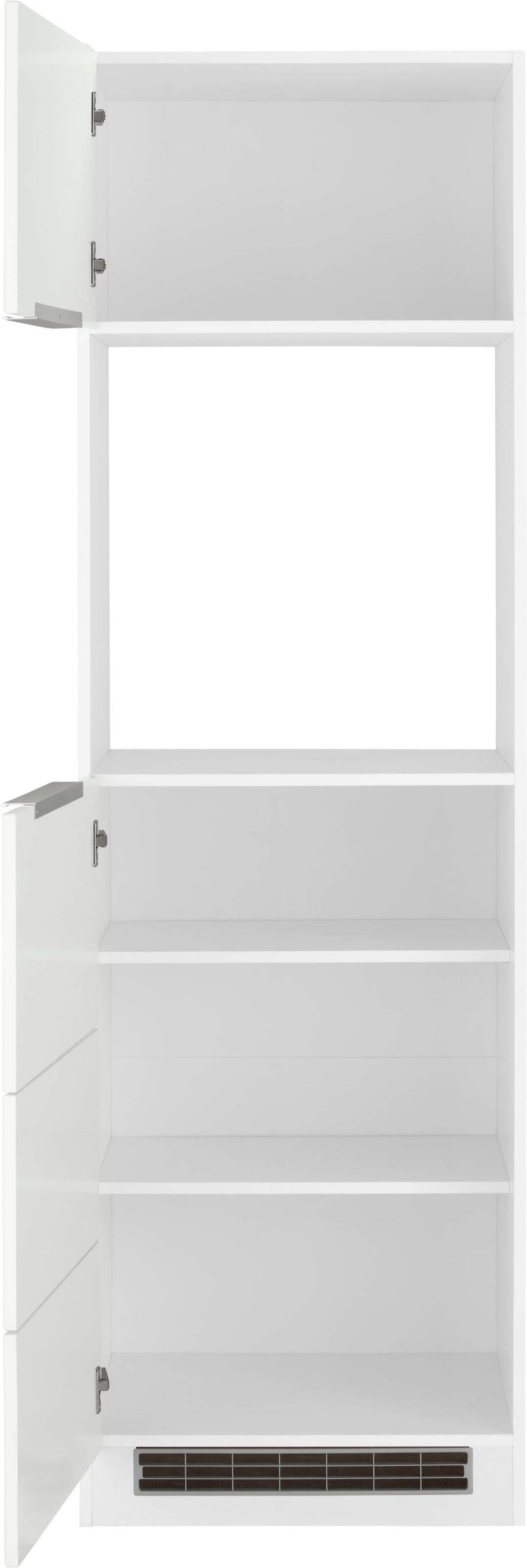 KOCHSTATION Armoire d'encastrement pour four »KS-Brindisi« 60 cm de large, 200 cm de haut, beaucoup d’espace de rangement