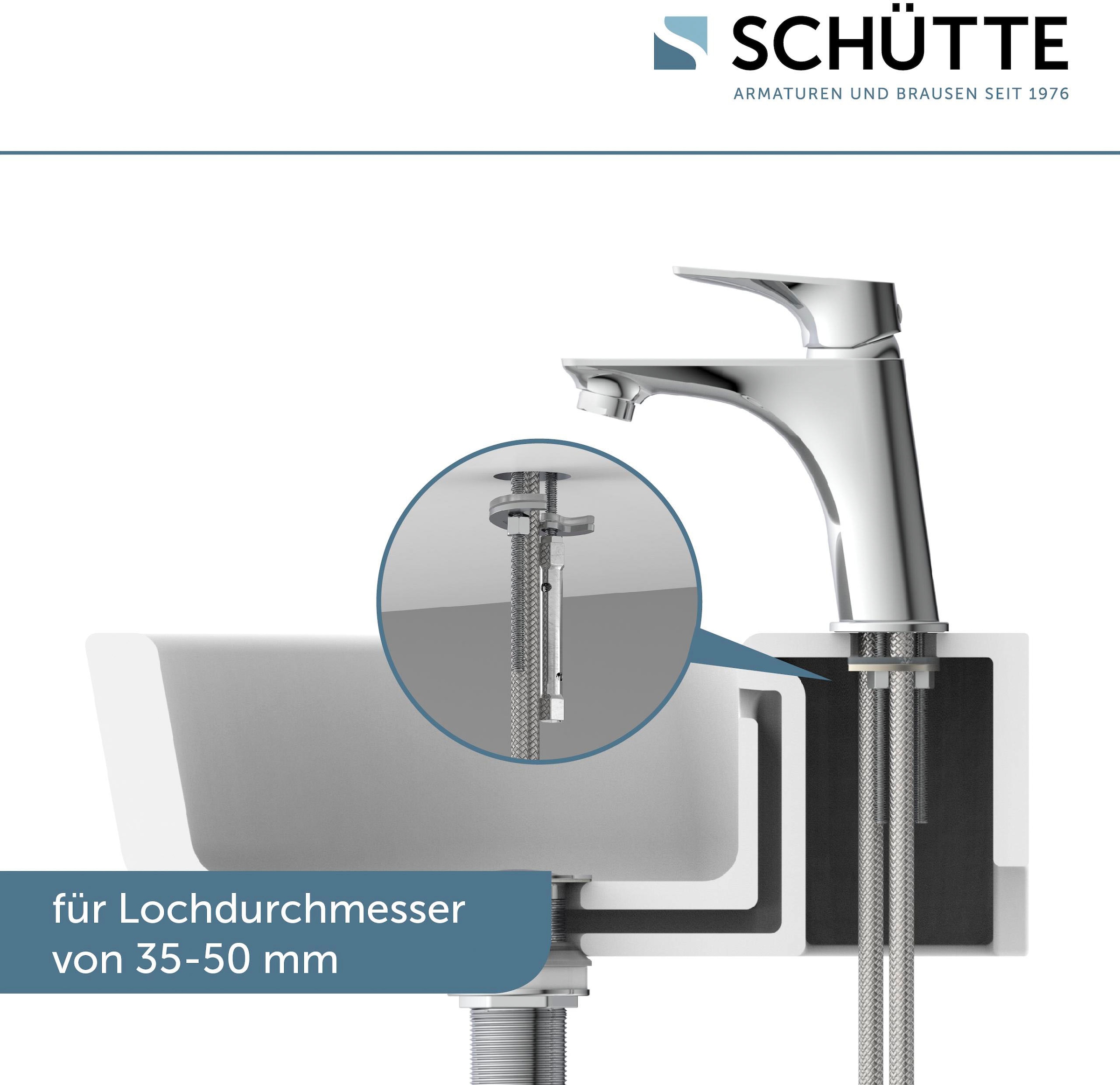 Schütte Waschtischarmatur »BOSTON« wassersparende Eco-Click-Funktion, inkl. Pop-Up