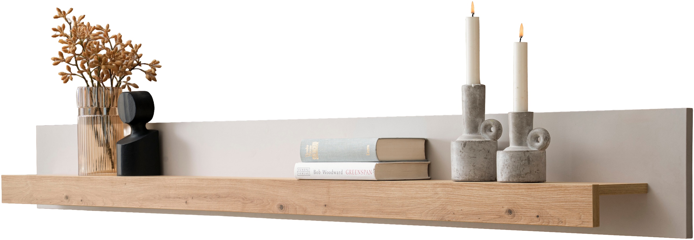 Home affaire Tableau mural »Sonora, modernes Wandregal, Wandhalter mit Ablagefläche, 189 cm breit« vielseitig einsetzbares Hängeregal, in zwei Grössen verfügbar