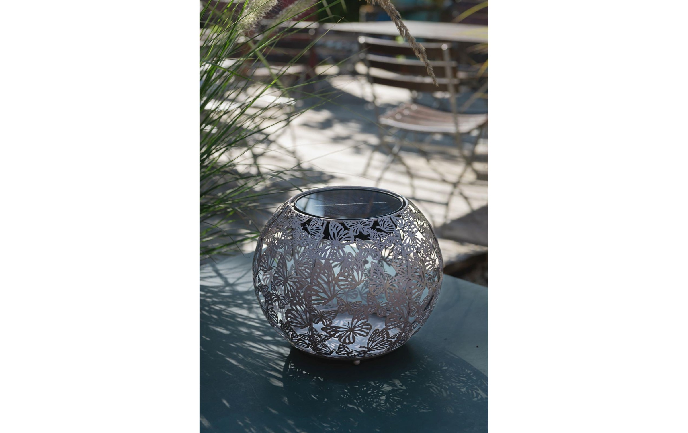 STT LED Solarleuchte »Globe Farfalla« Warmweiss