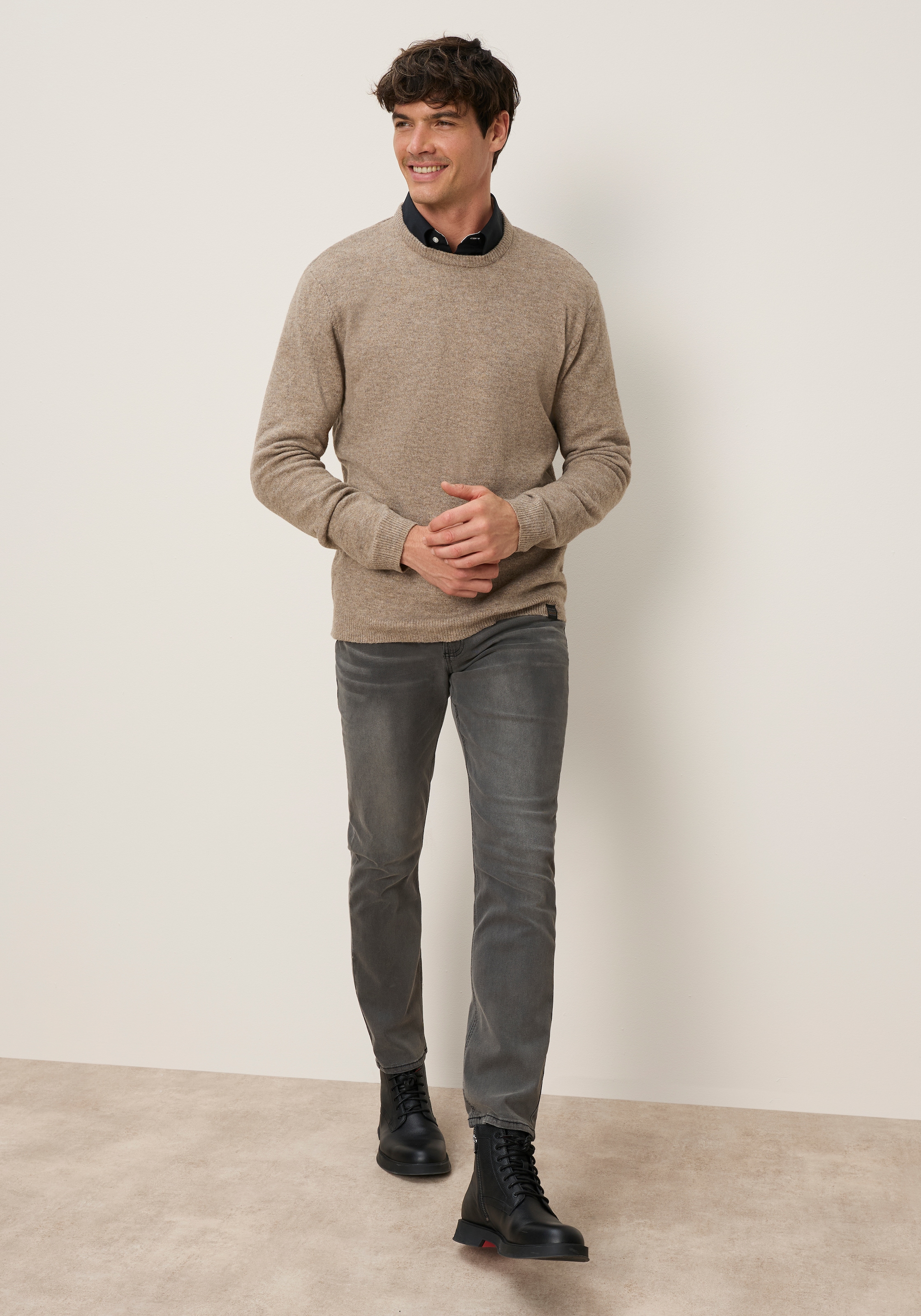 Bruno Banani Pull en tricot »in hochwertiger Wolloptik« aspect laine avec confort d'entretien facile. Sans sensation de démangeaison
