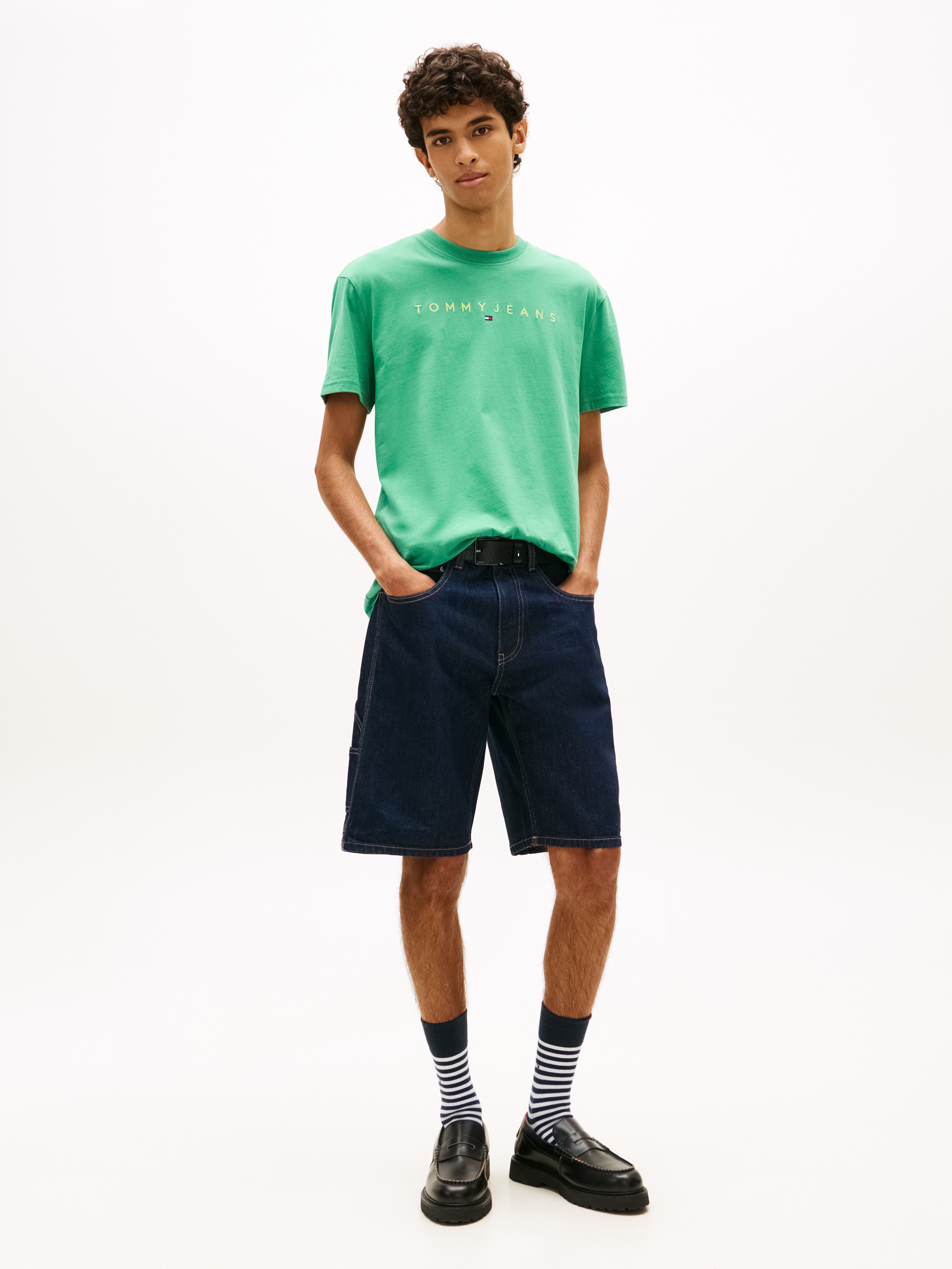 Tommy Jeans »TJM REGULAR LINEAR LOGO EXT« Rundhals, Regular Fit