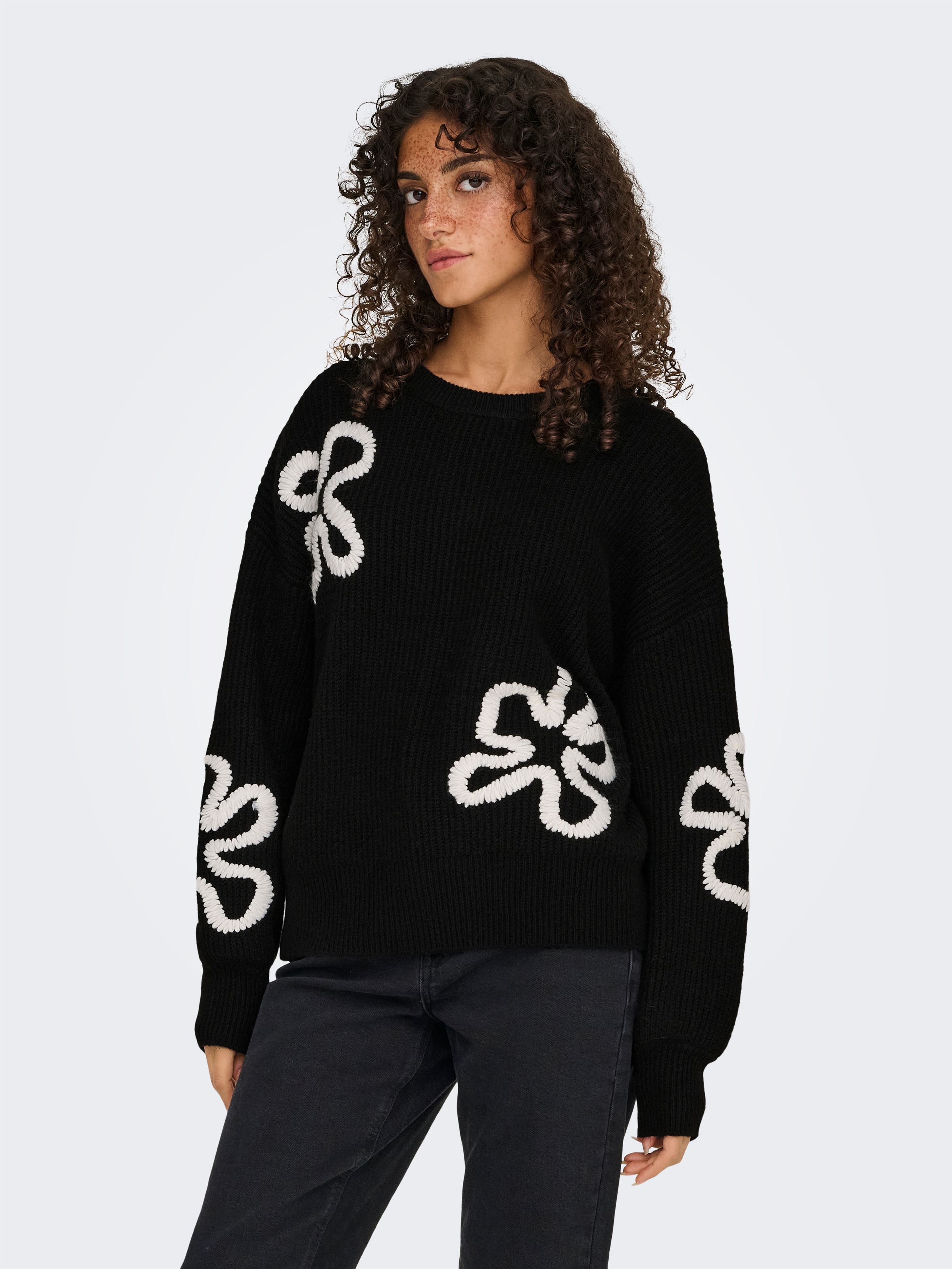 ONLY Pull en tricot »ONLDAISY LS STITCH O-NECK KNT«