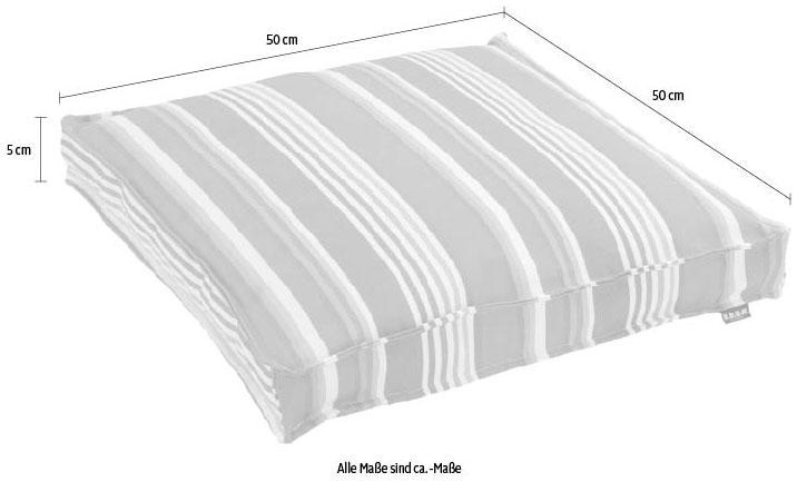 H.O.C.K. Coussin d'assise »Yucatan« mit bunten Streifen