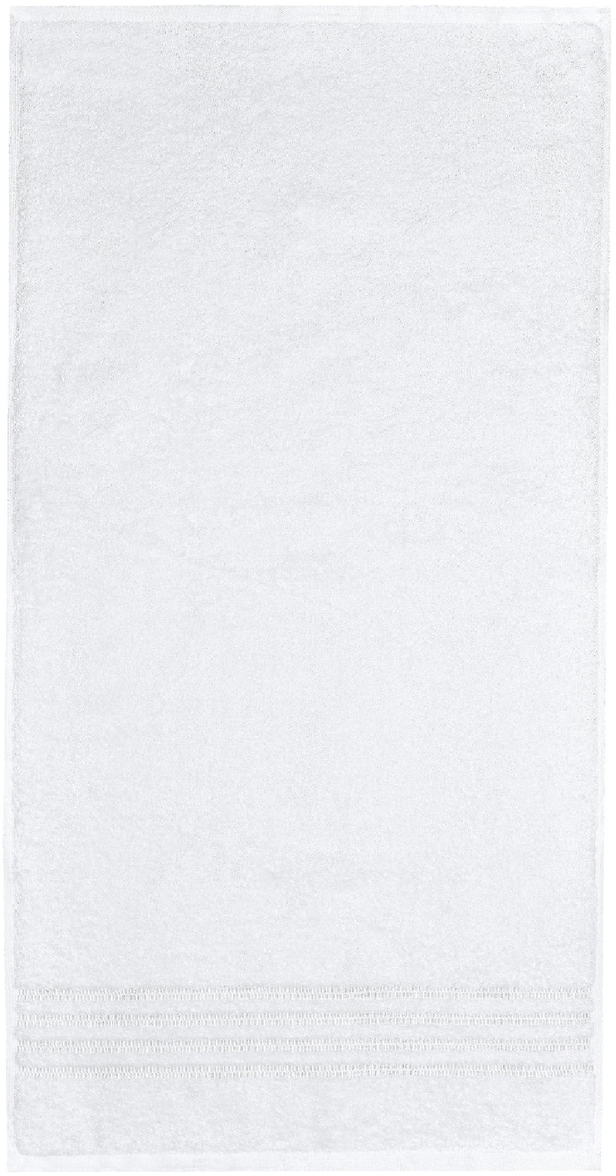 Schiesser Duschtücher »Milano aus 100% Baumwolle mit eleganter Bordüre in Hoch-Tief-Optik« Made in Green