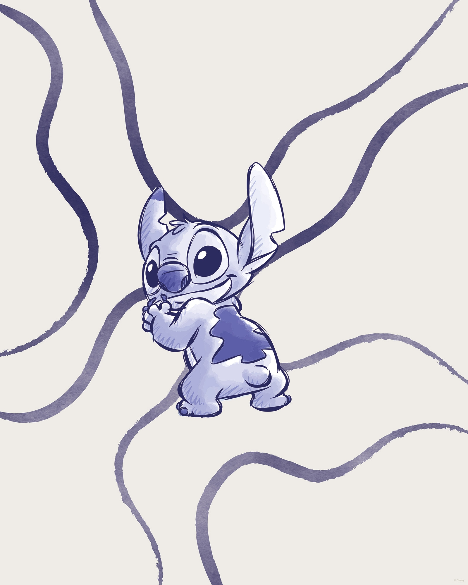 Komar Fresque murale »Disney Lilo and Stitch Brave and Wild« Set, 1 cuis tlg. 40 x 50 cm (Breite x Höhe) - Kinderzimmer, Dekoration