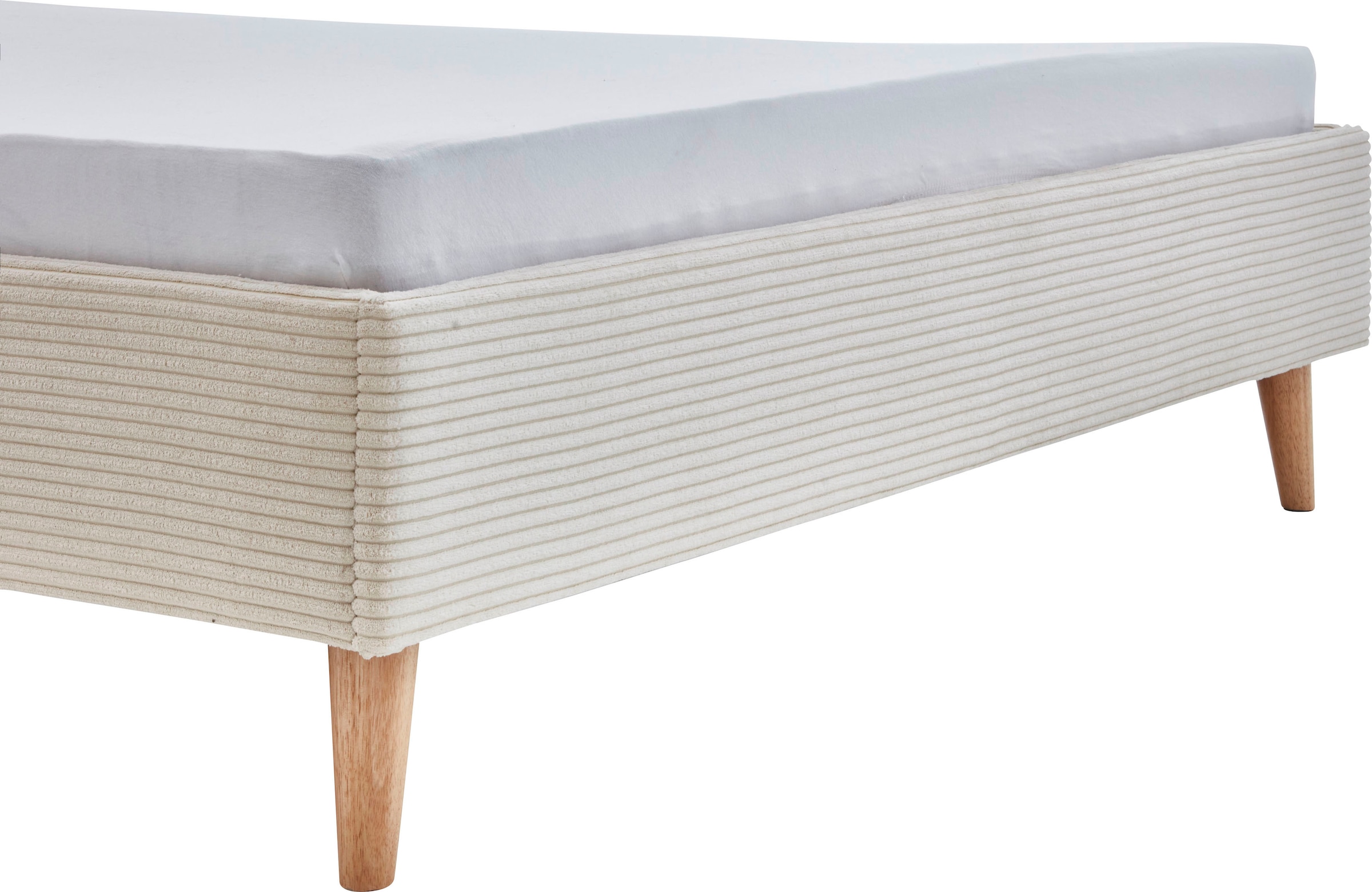 meise.möbel Lit rembourré »Wicki« 140x200cm, Cordstoff