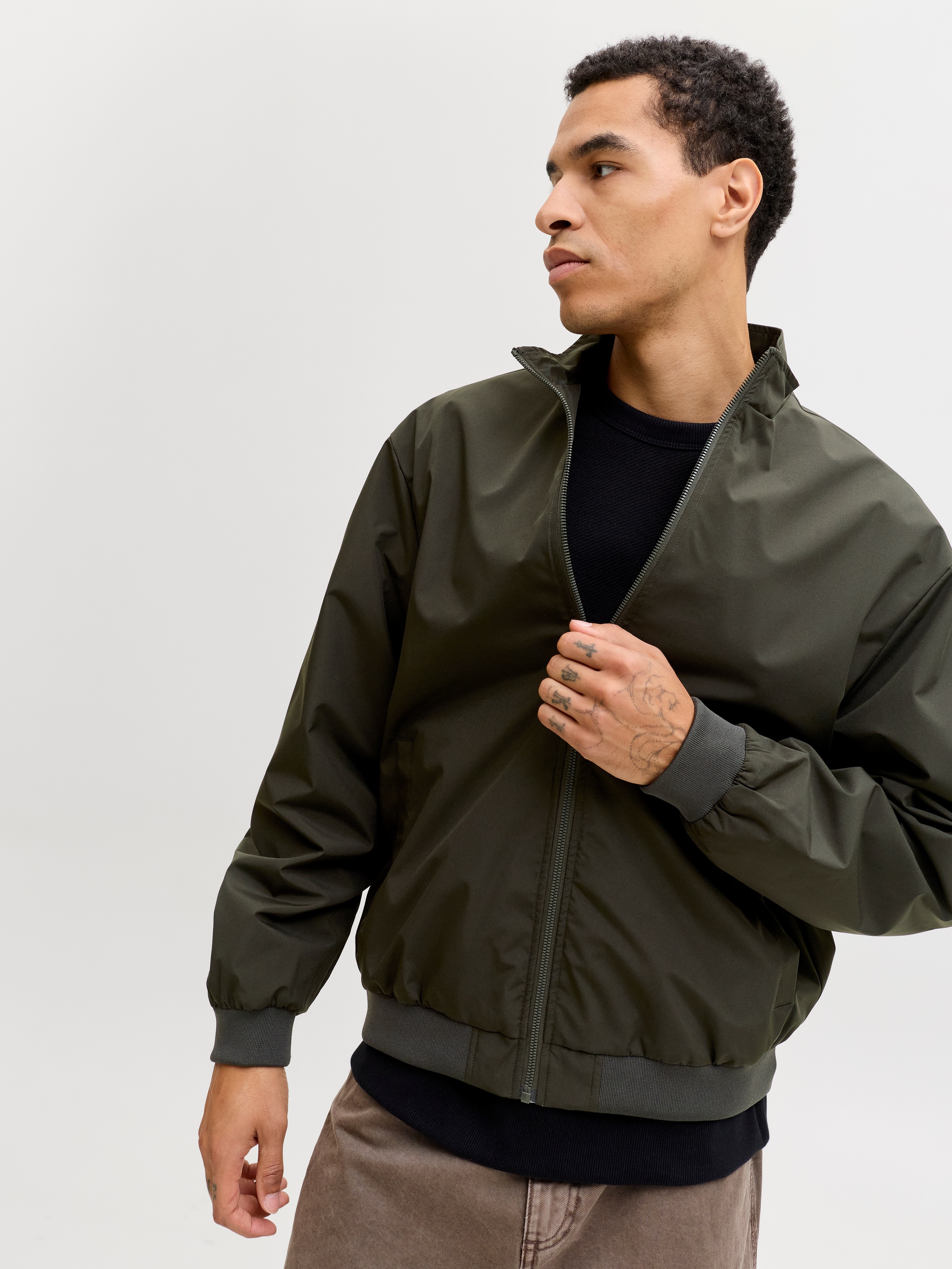 Jack & Jones Bomberjacke »JJECHARGE STAND COLLAR BOMBER NOOS« mit Stehkragen