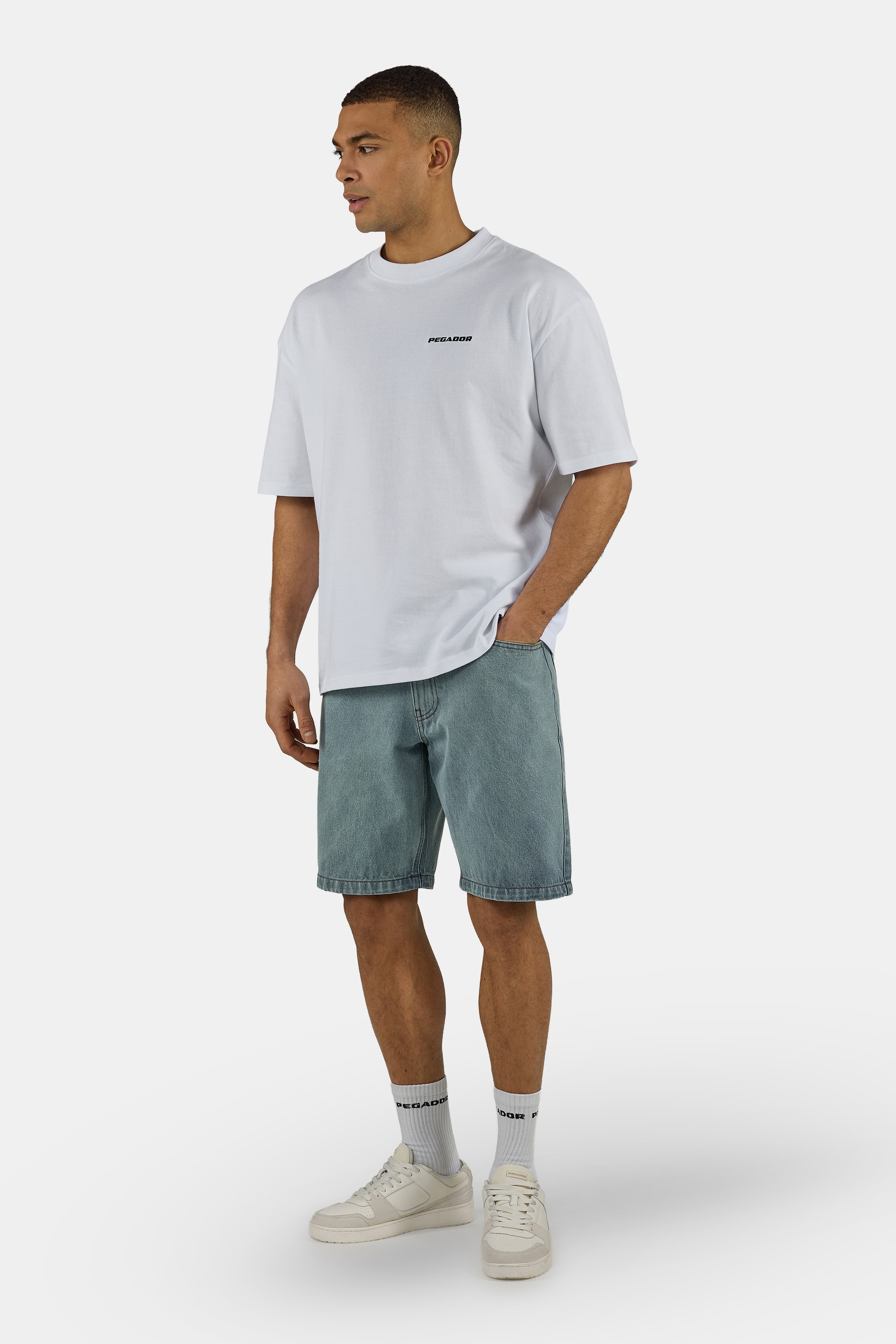 PEGADOR Short en jean »Bostic Jeans Shorts« coton, coupe régulière