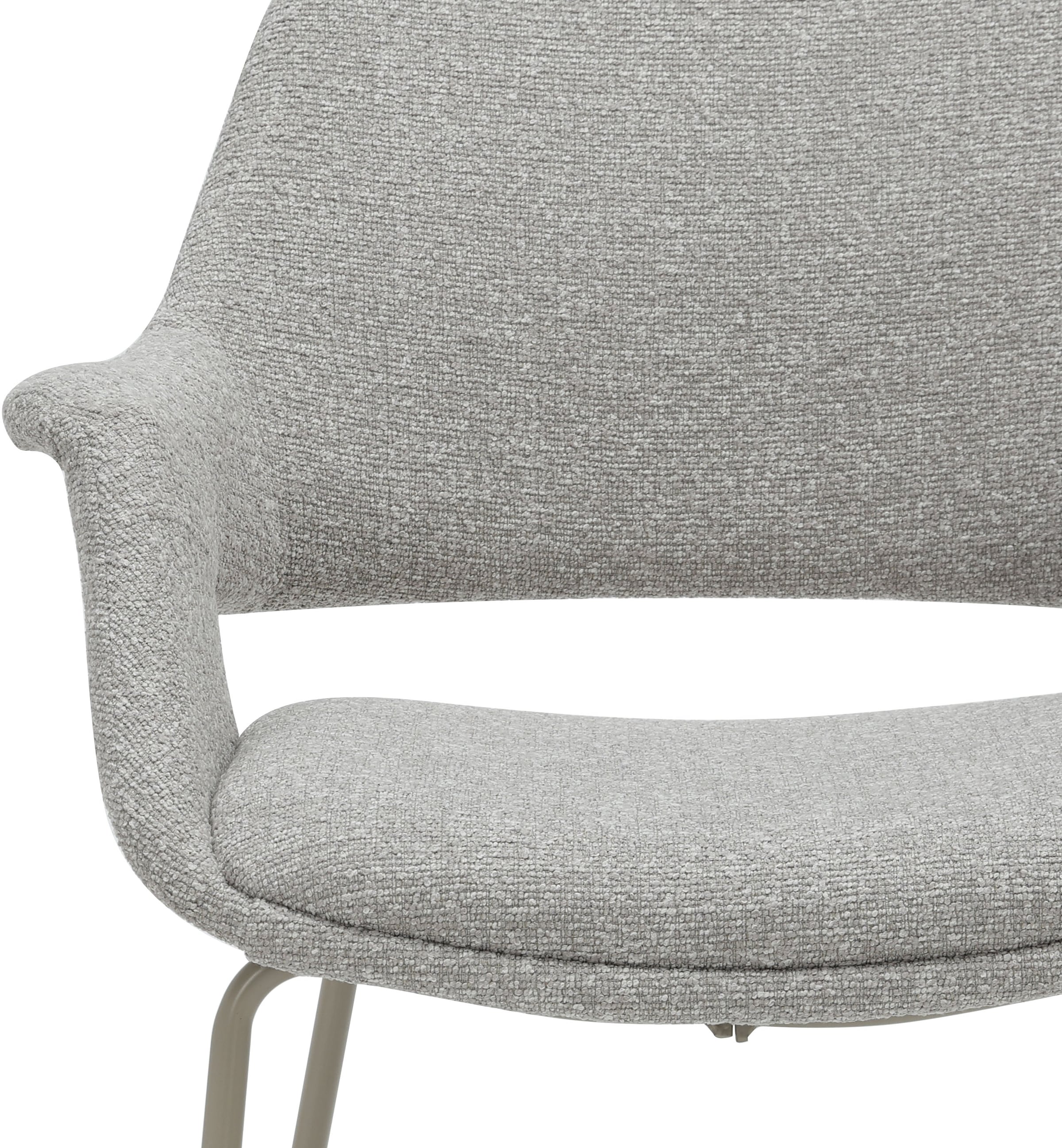 GOODproduct Chaise de salle à manger »Genna« (Ensemble) 2 cuisRevêtement en tissu facile d’entretien, structure métallique élégante, hauteur d’assise 47 cm