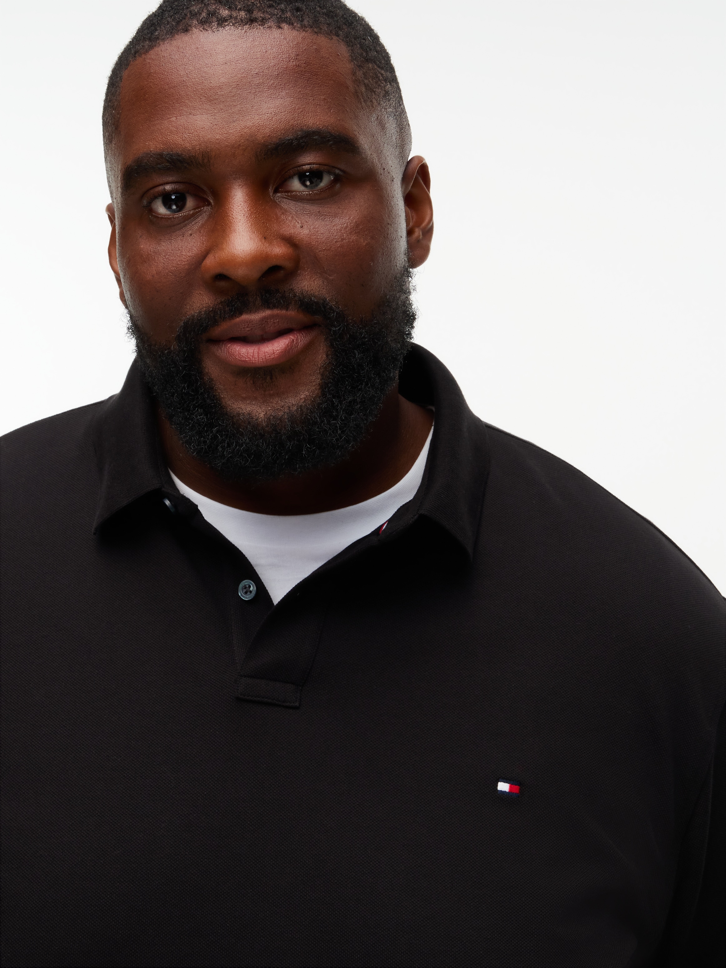 Tommy Hilfiger Big & Tall Polo à manches longues »BT-1985 REGULAR LONGSLEEVE« Grandes tailles, piqué stretch