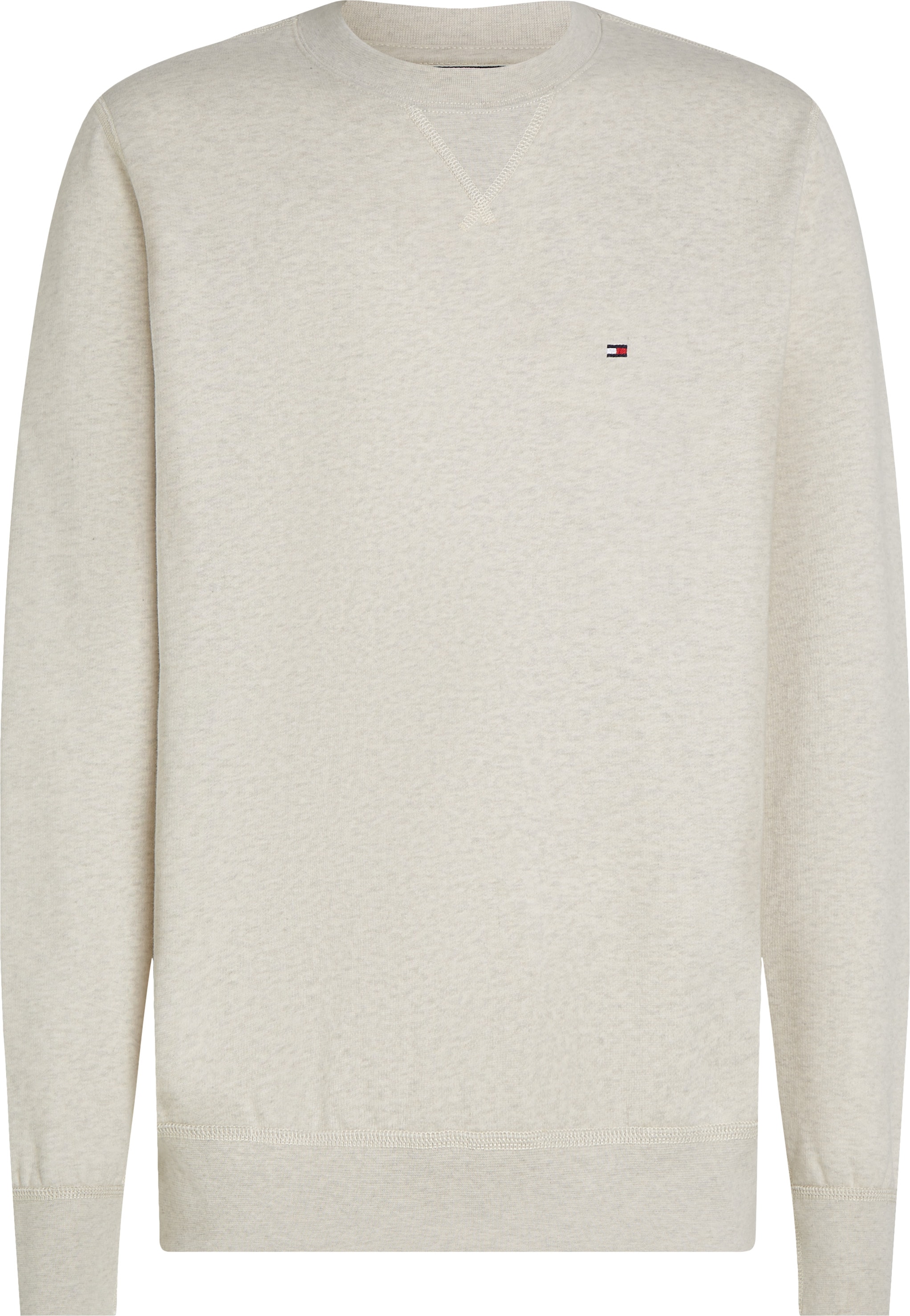 Tommy Hilfiger Sweatshirt »ESS SEASONAL FLEECE CREWNECK mit Rundhals und Stickerei« unifarben, casual, regular fit, Baumwollmix, Rundhals
