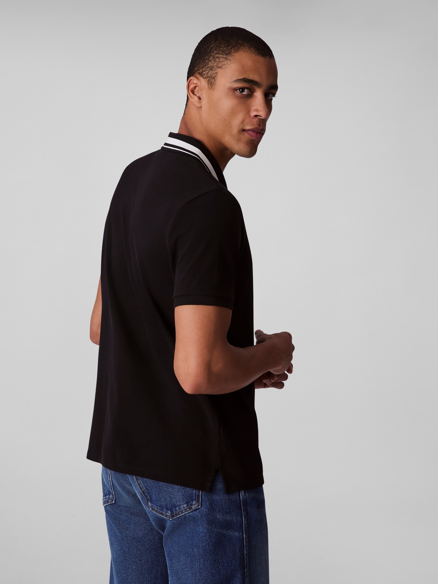 Calvin Klein Jeans Poloshirt »SS CSL PQ CLSSC TPPD« Mit Rundhalsausschnitt