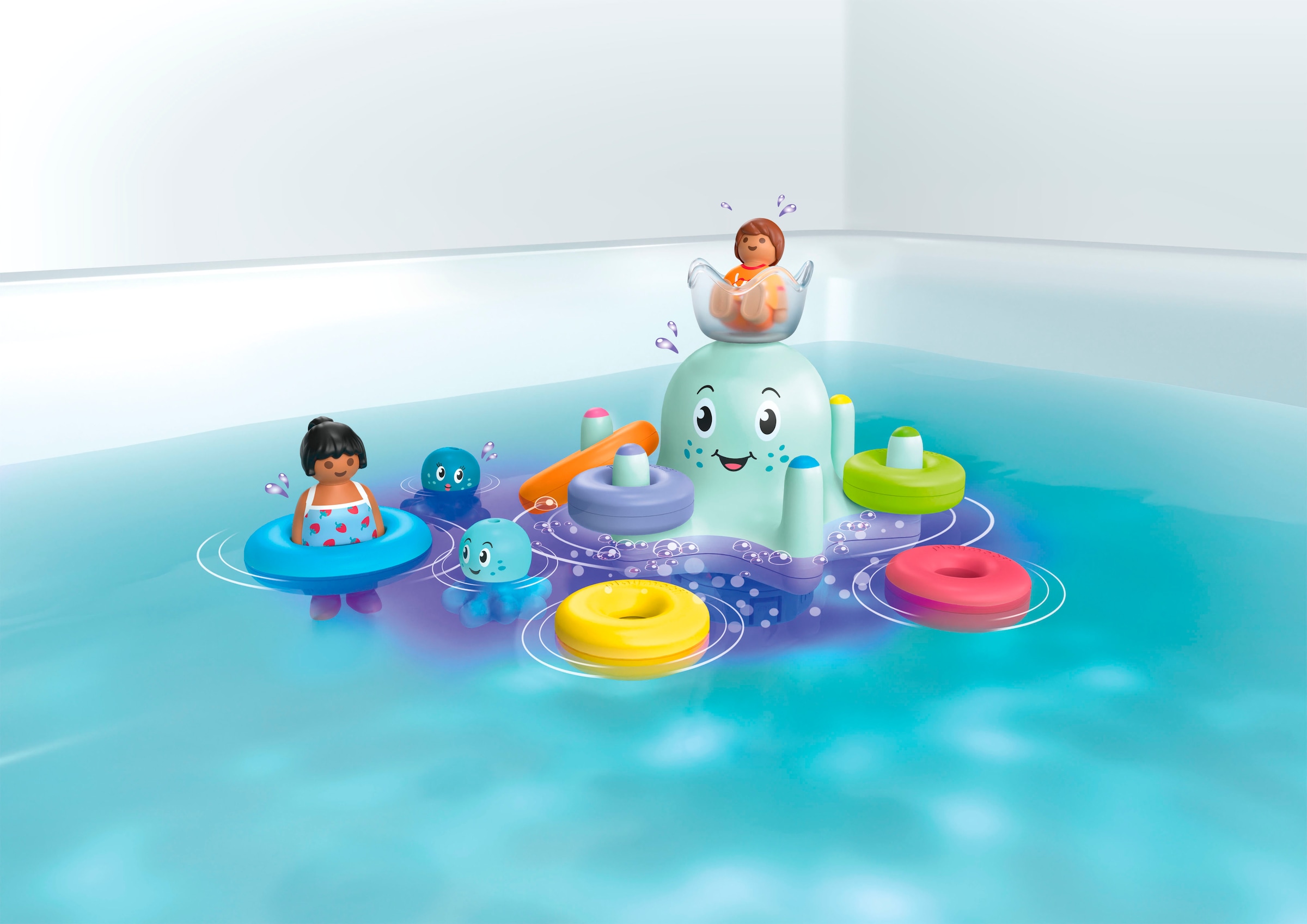 Playmobil® Konstruktions-Spielset »Bunter Tintenfisch, inkl. 3 Tinti-Badetabletten (71438)« JUNIOR AQUA & Tinti; Made in Europe