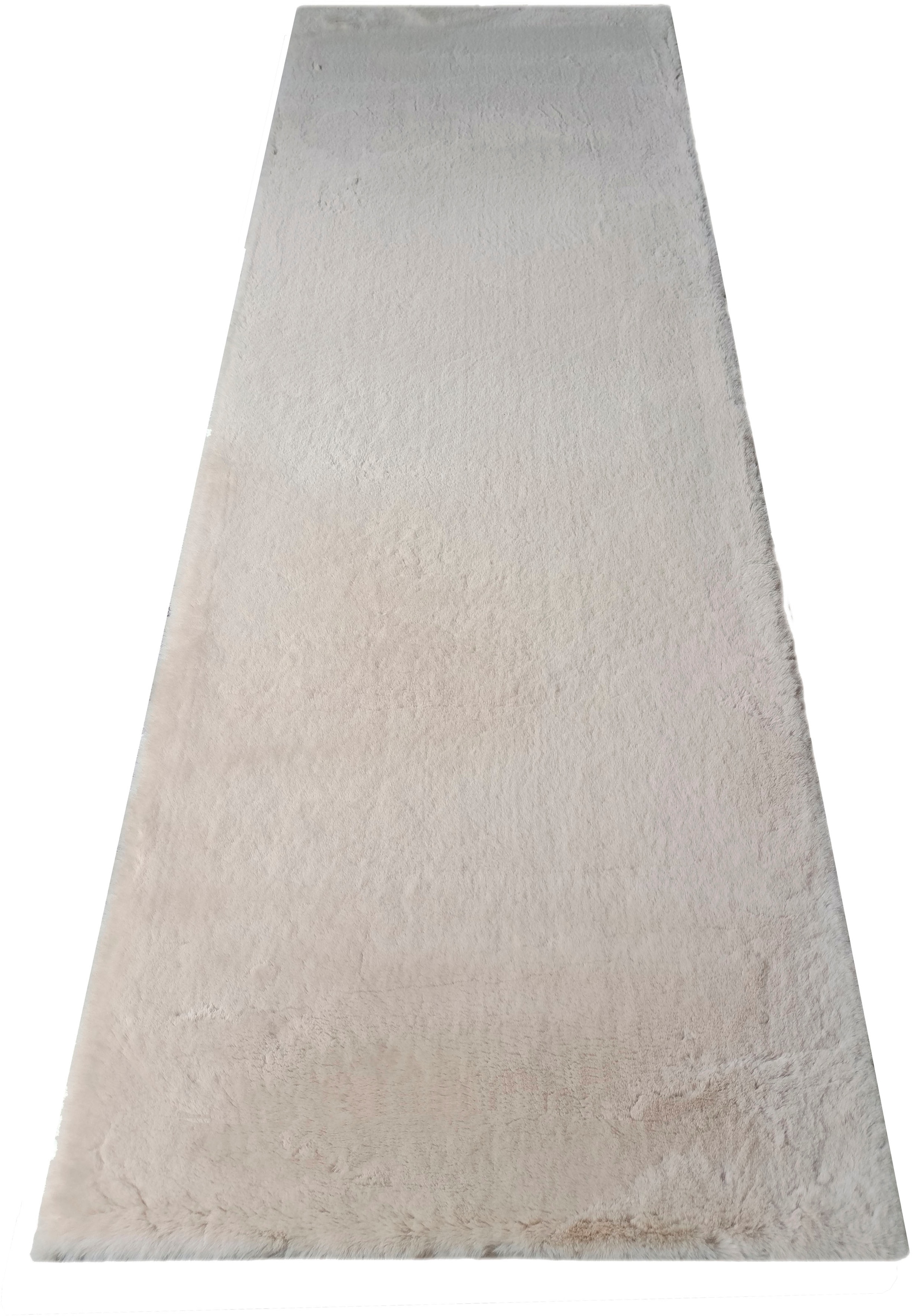 my home Tapis en fourrure »Rabbit, Kunstfell, Kaninchenfell-Haptik, Microfaser,« Rectangulaire 42 mm Höhe besonders hoch und flauschig, Wohnzimmer, Schlafzimmer,  Flur, Läufer