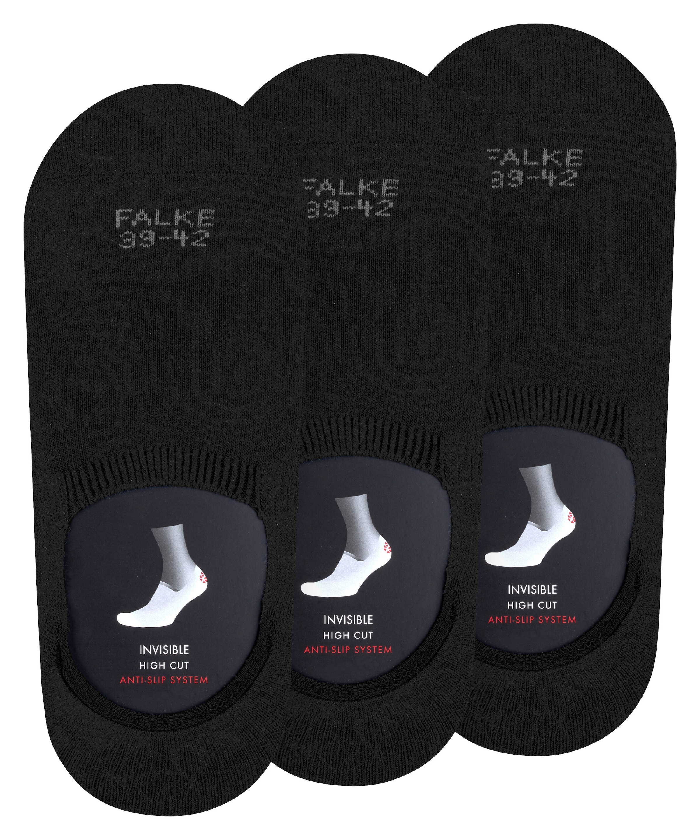 FALKE Chaussons »Step High Cut« 3 paires,  avec coupe haute, en pack de 3