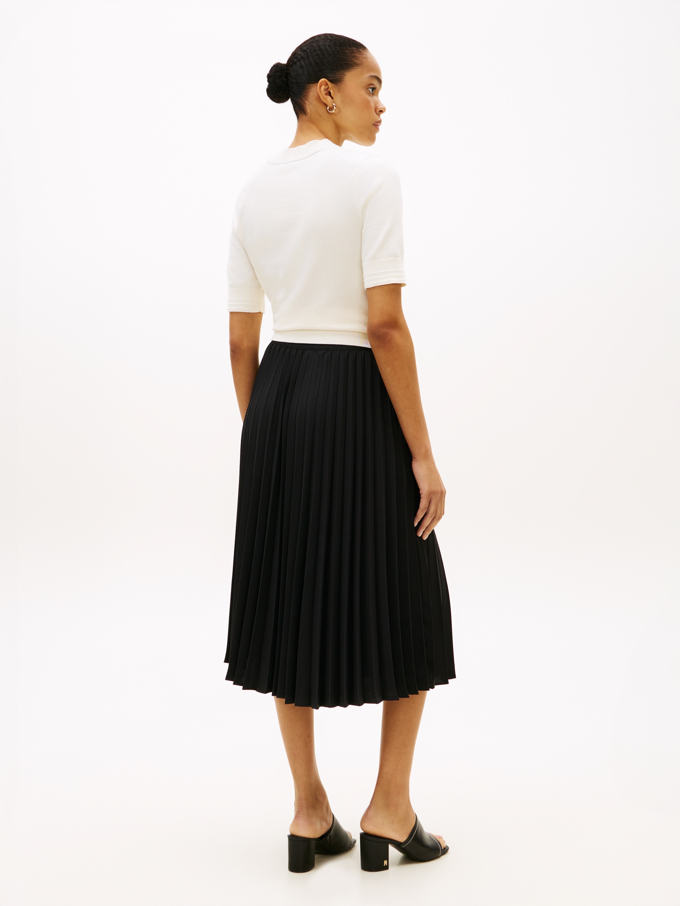 Tommy Hilfiger Plisseerock »FLUID PLEATED PULL ON MIDI SKIRT«