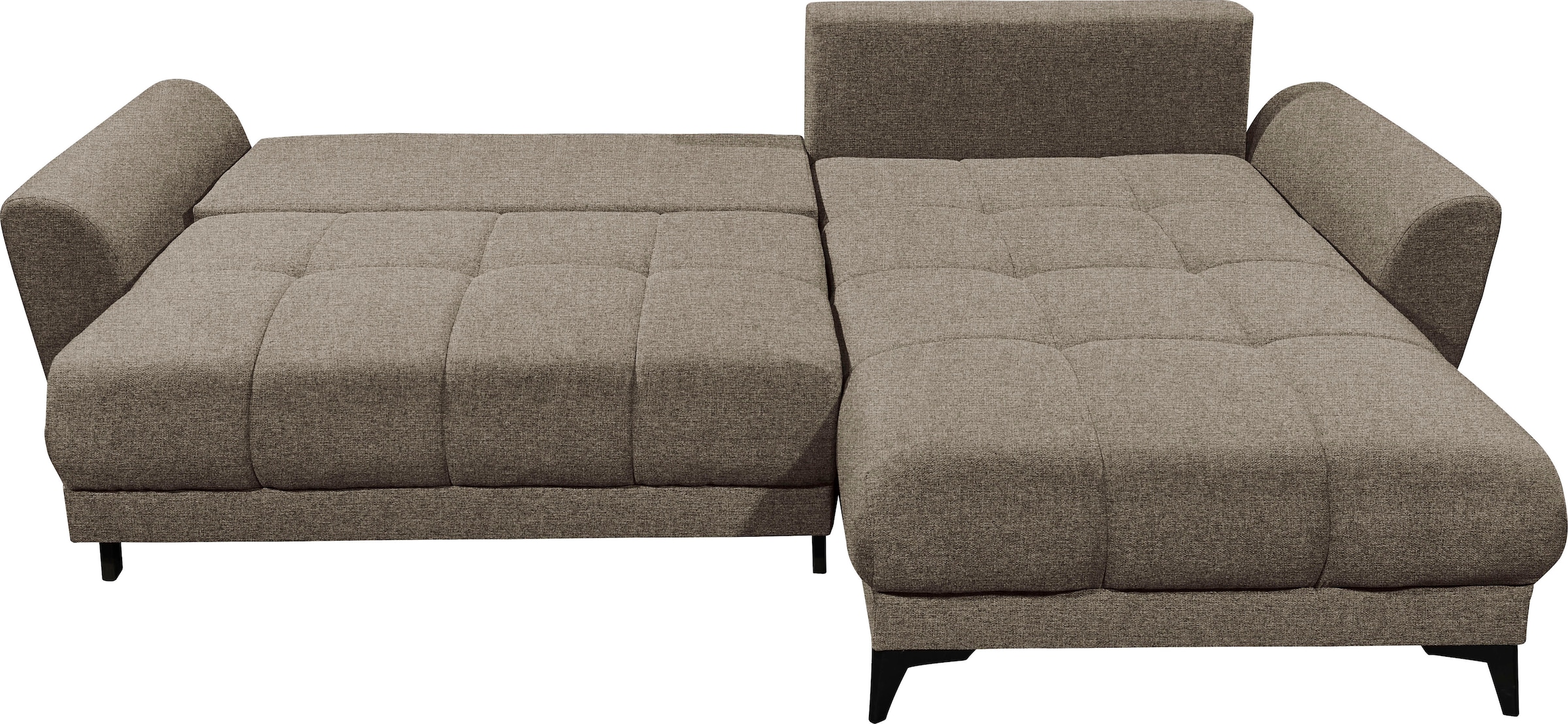 ED EXCITING DESIGN Ecksofa »Bern L-Form« mit Bettfunktion, Bettkasten & 3 Zierkissen