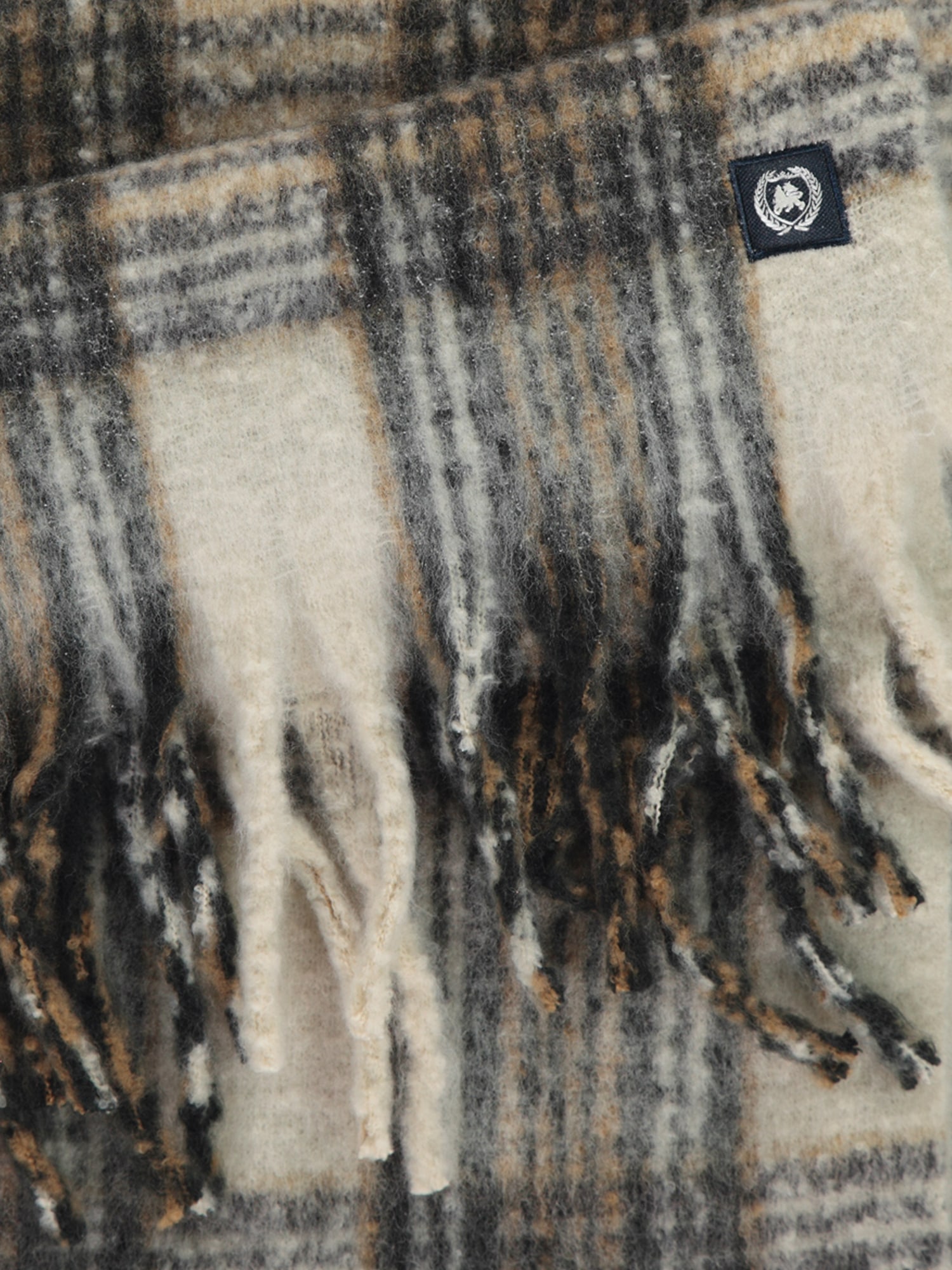 LERROS Écharpe en laine »Herren Karoschal, weich gebürstet«