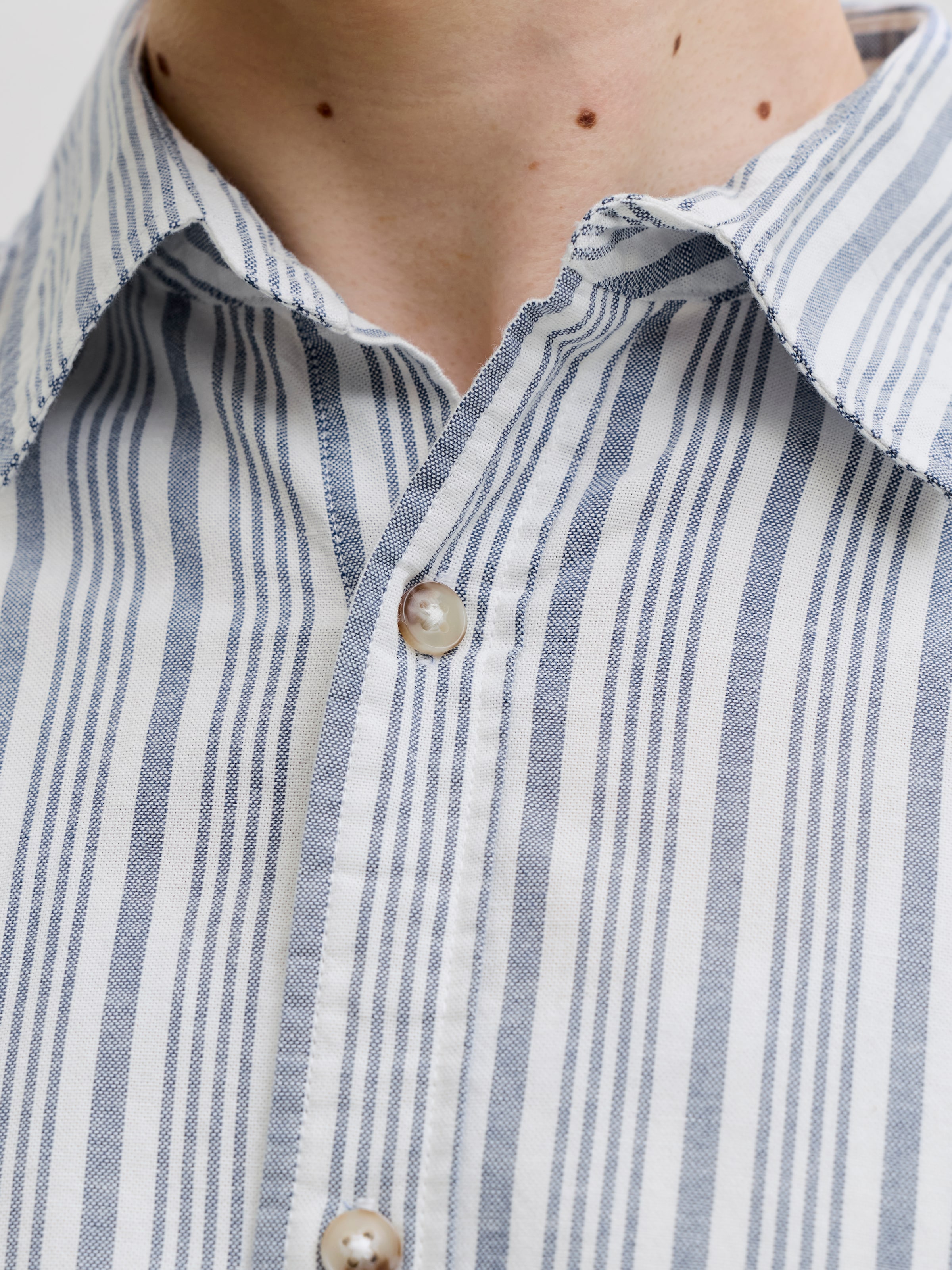 Jack & Jones Kurzarmhemd »JJCHAD OXFORD STRIPE SHIRT SS«