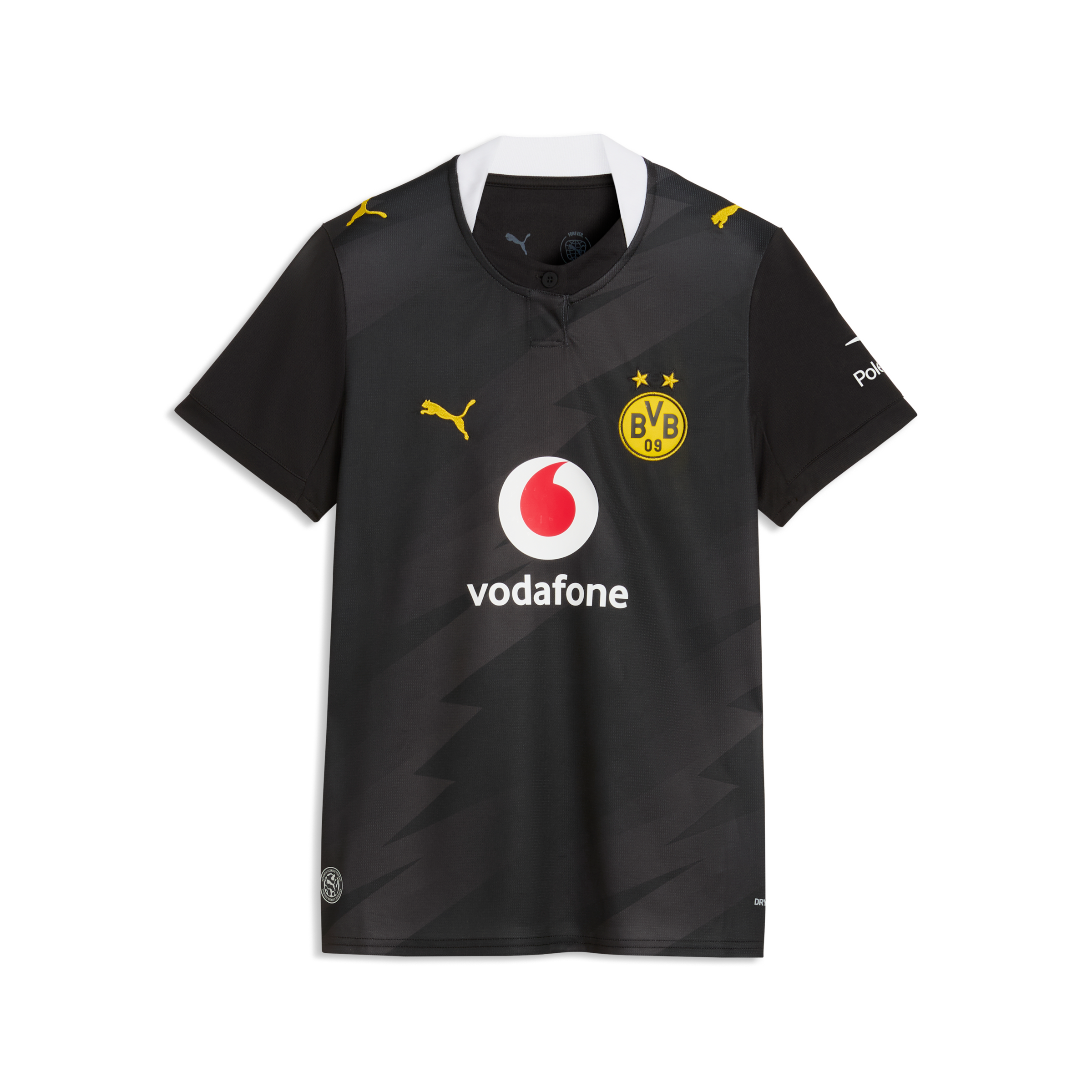 PUMA Fussballtrikot »BVB AWAY JERSEY REPLICA W« mit DryCELL Technologie, Regular Fit, Rundhalsausschnitt, Kurzarm