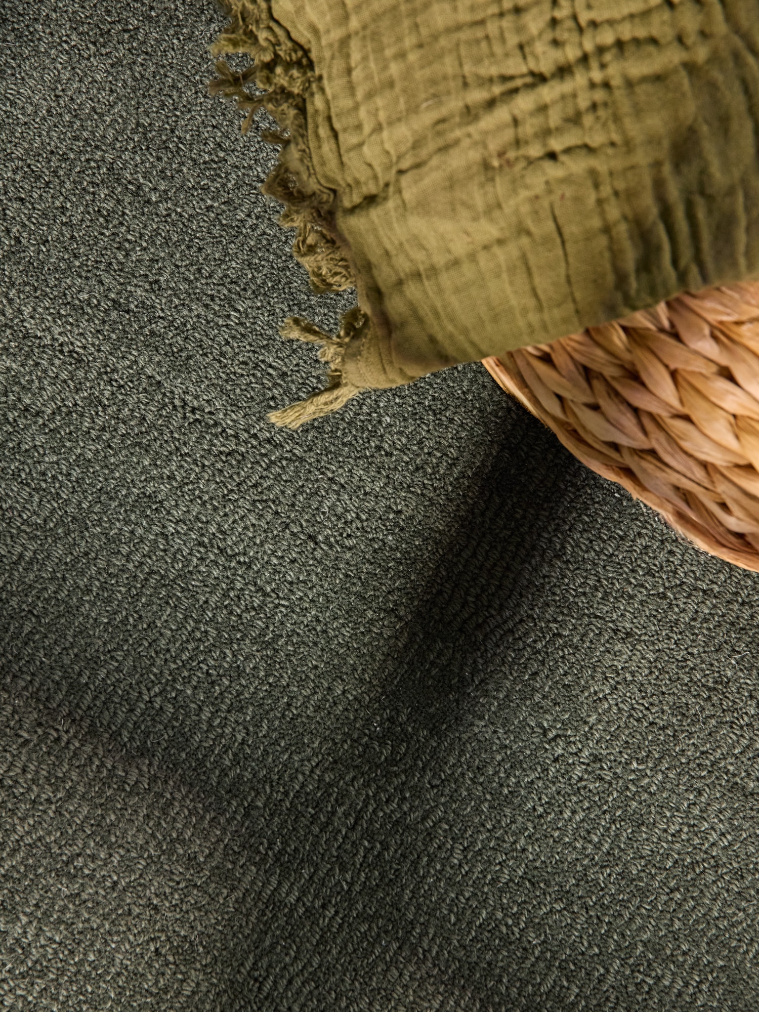 Villeroy & Boch Teppich »Wollteppich Kari« rund 17 mm Höhe Handgewebt, Wolle, Bordüre, Einfarbig, Läufer, Wohnzimmer, Organisch