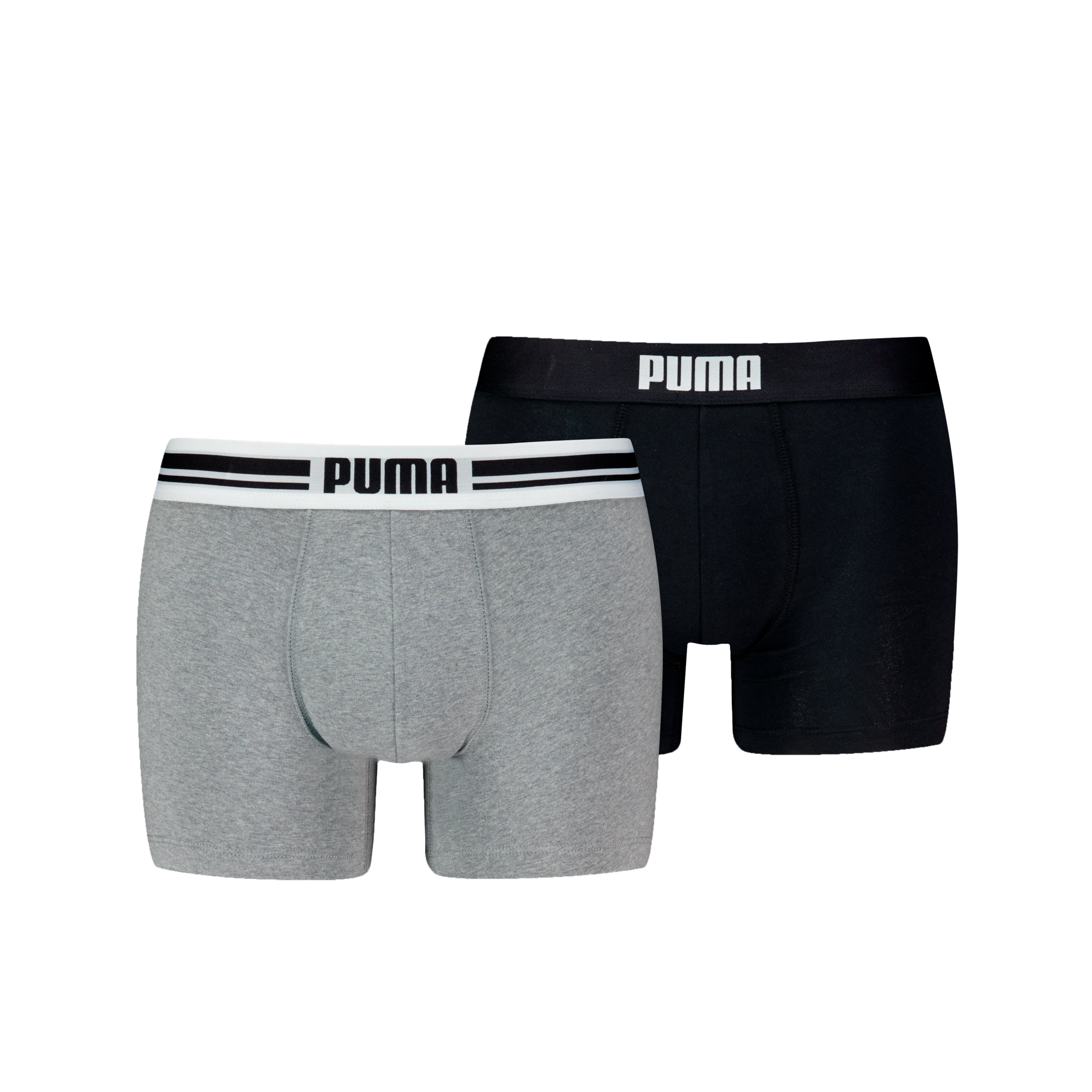 PUMA Boxershorts »PUMA MEN EVERYDAY PLACED LOGO BOXERS 2P« Packung, 2er Pack,  mit Logo Webbund
