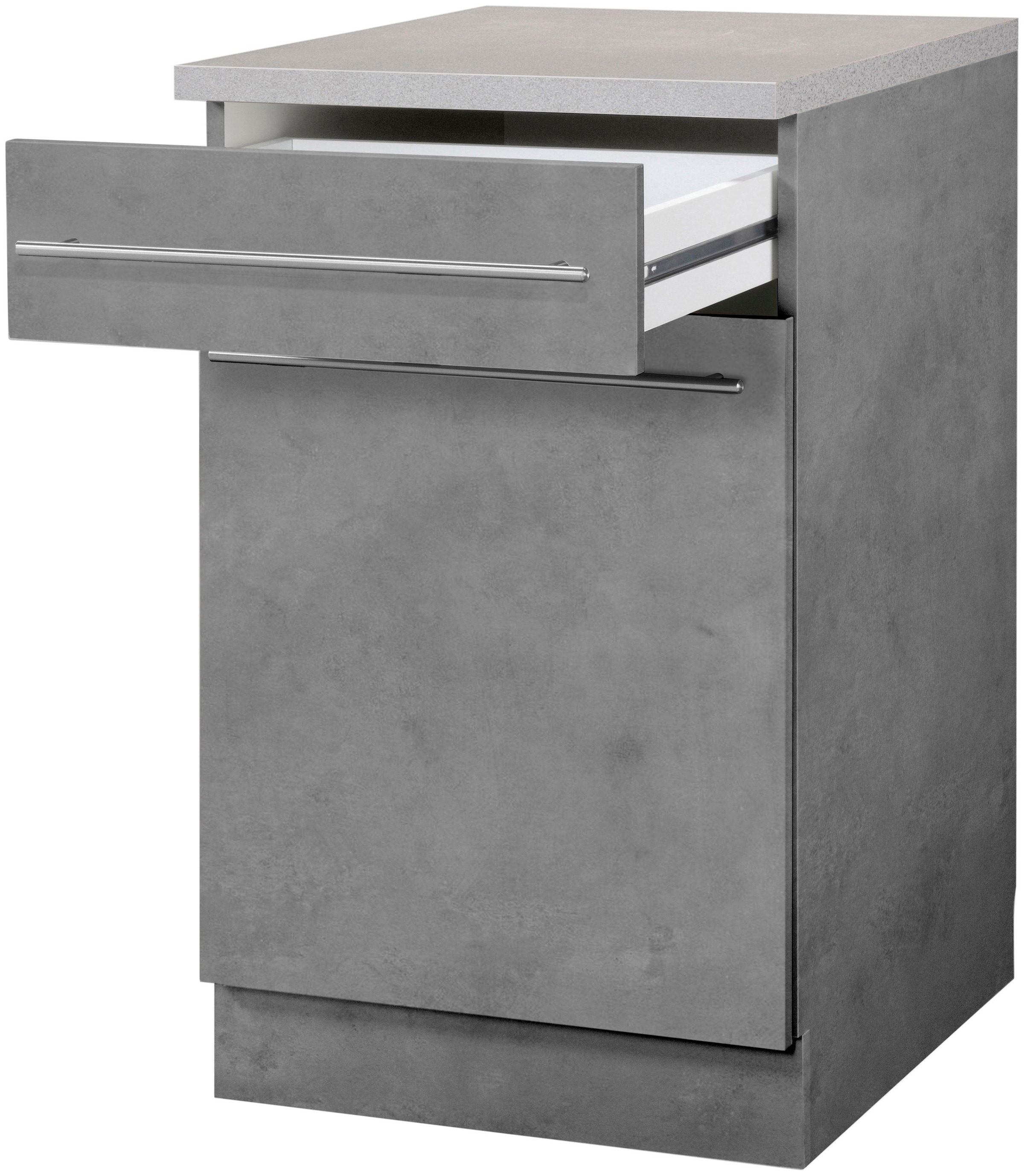 wiho Küchen Armoire basse »Chicago, TOPSELLER« 40 cm breit, 1 Schubkasten und 1 Tür