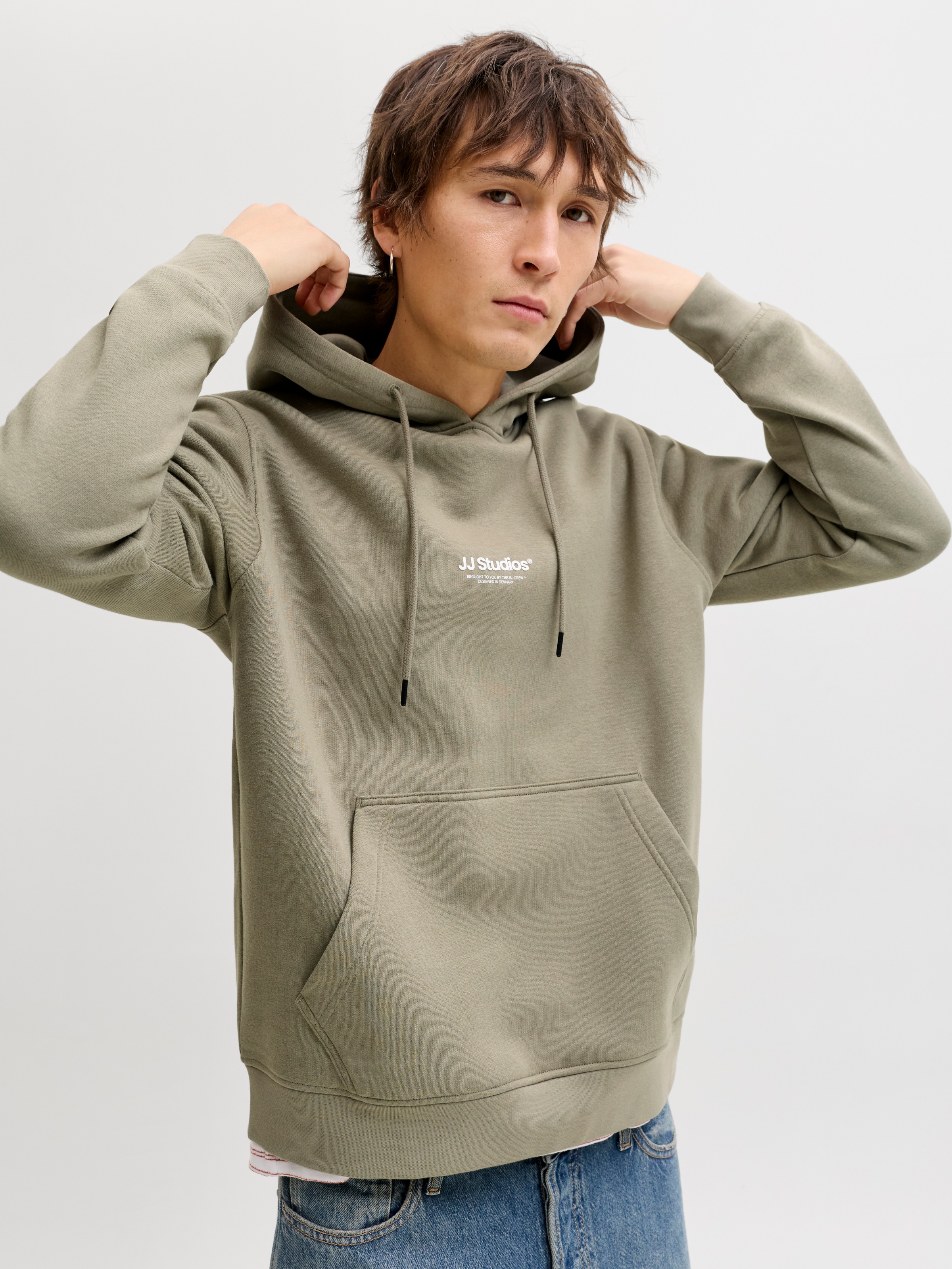 Jack & Jones Kapuzensweatshirt »JJESOHO SWEAT HOOD NOOS«, Baumwollmischung, relaxed fit
