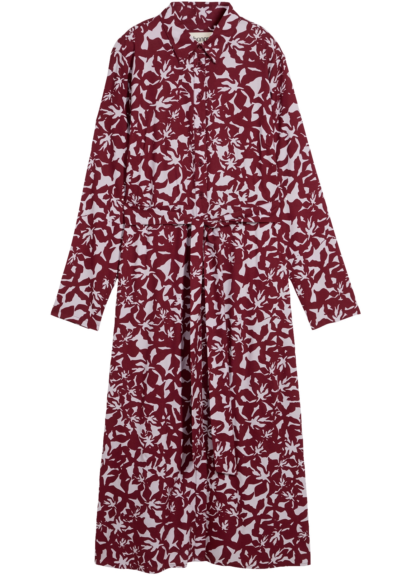 bonprix Robe chemisier avec col chemisier, en viscose, coupe fluide