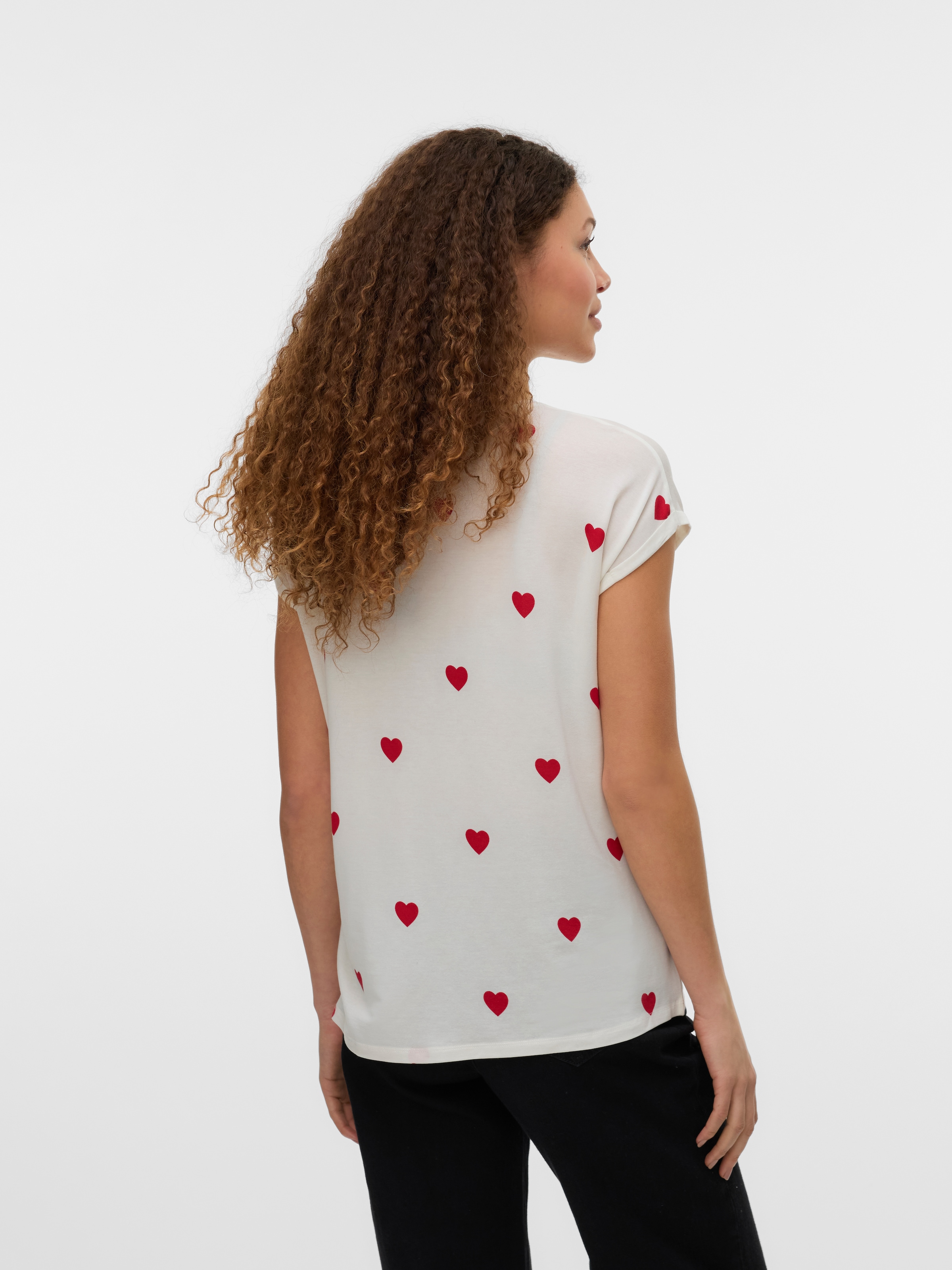 Vero Moda T-shirt à manches courtes »VMAVA SS TOP MULTI AOP NOOS« Materialmix, regular fit