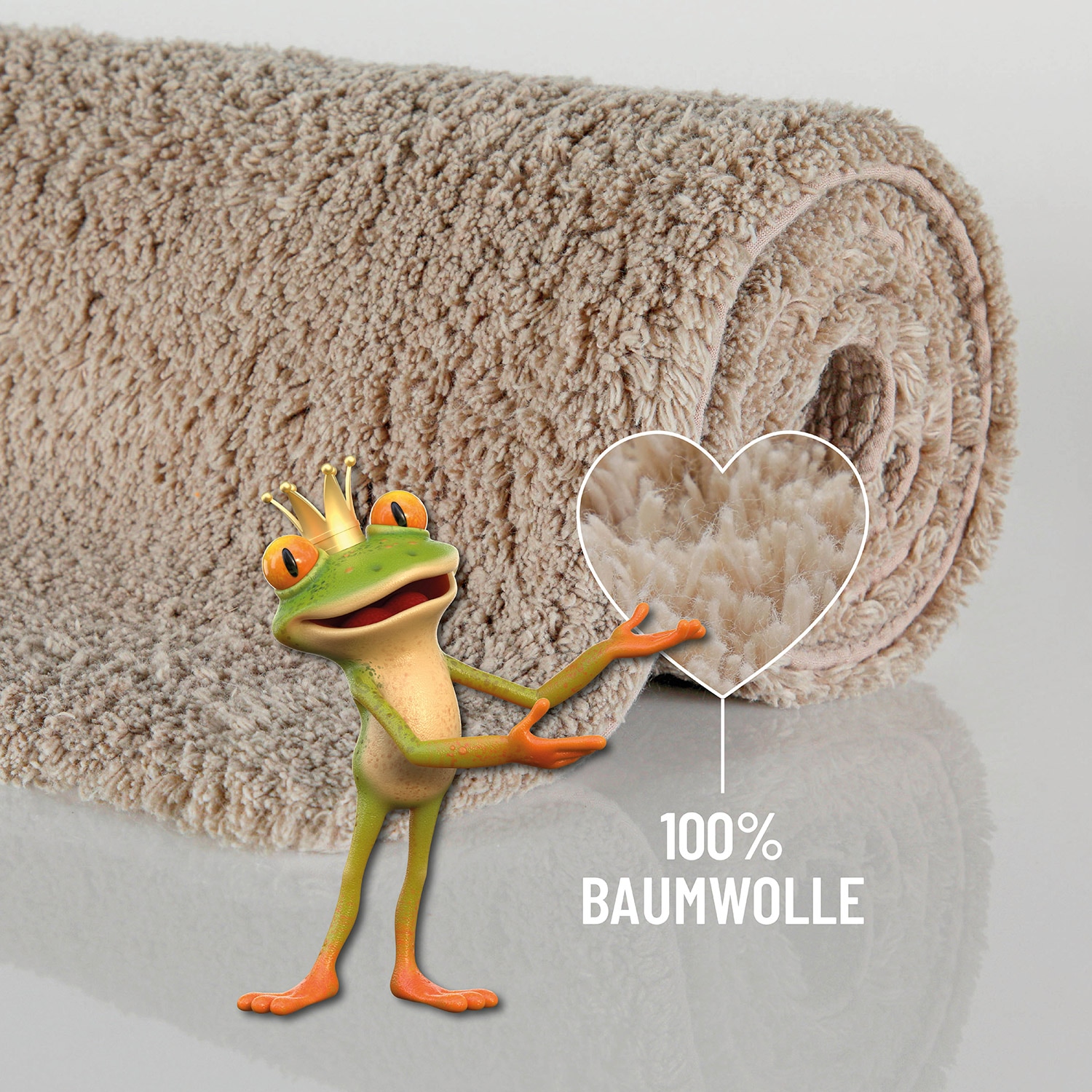 Wecon home Basics Tapis de bain »Erik« Höhe 20 mm waschbar, rutschfest, sehr weich, strapazierfähig, pflegeleicht