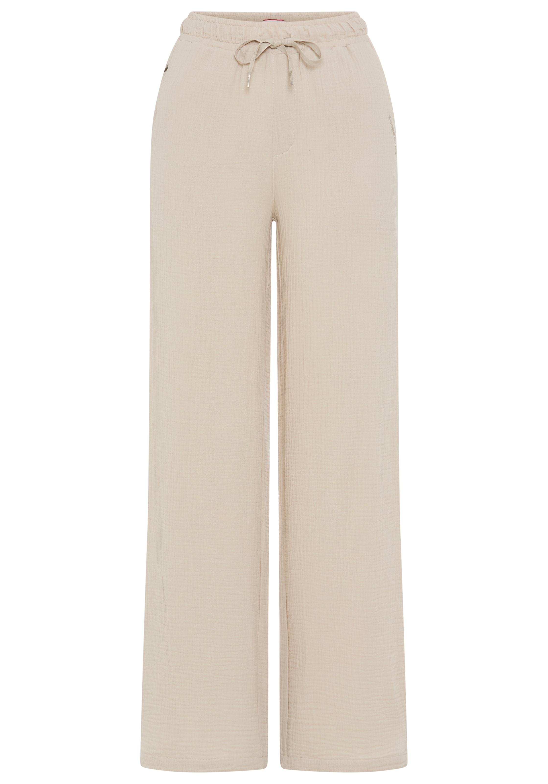 KangaROOS Pantalon palazzo  weite Hose, mit Bindeband am Bund, mit Schlitzen am Beinabschluss