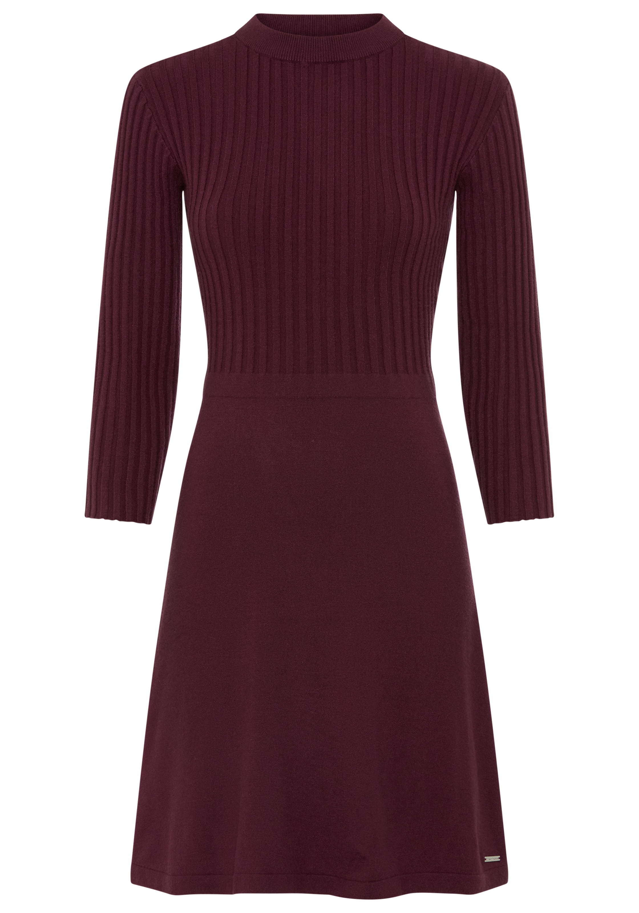Bruno Banani Robe en tricot Sans poches avec coupe évasée, longueur mini, aussi en grandes tailles