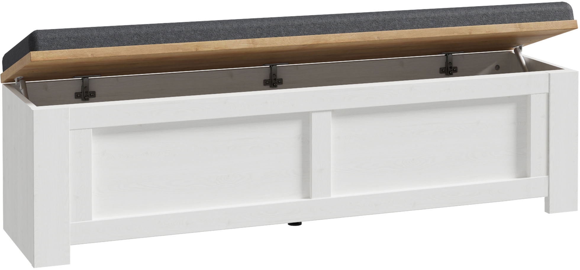 FORTE Coffre-siège »Bohol« espace de rangement pliable, rembourré