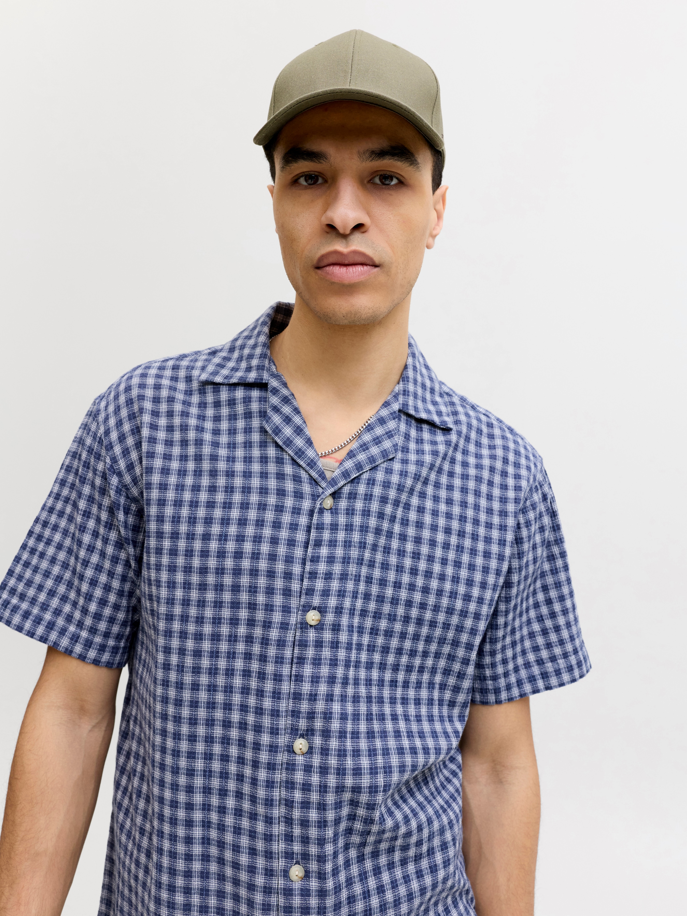 Jack & Jones Casquette de baseball »JACBASE LOUIS LINEN BLEND CAP SN« avec branding