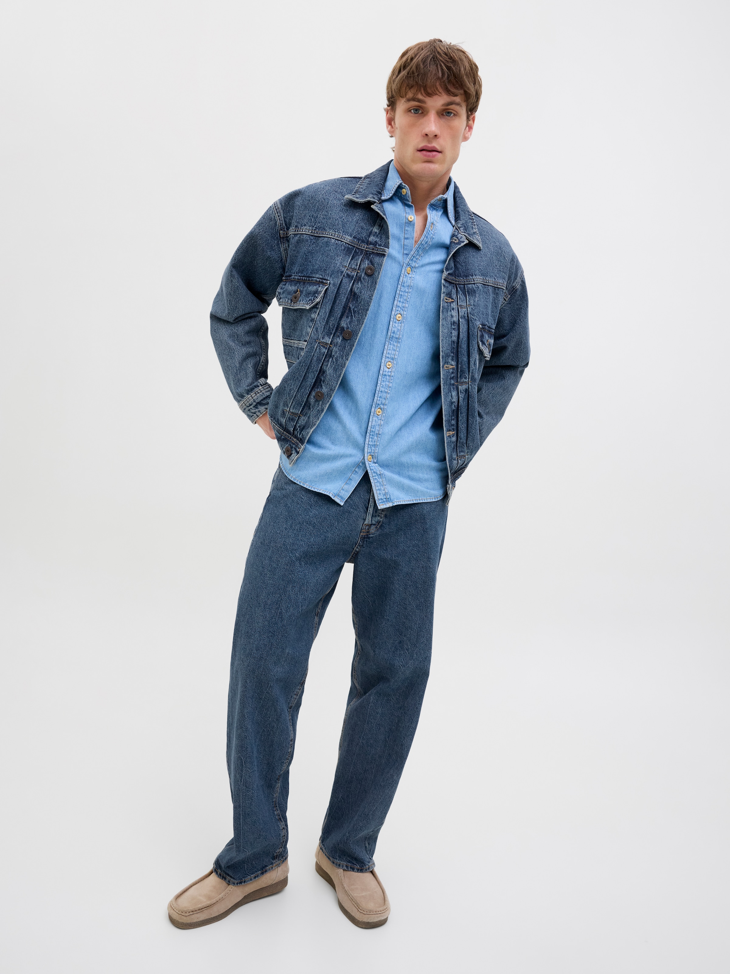 Jack & Jones Jeans Relax-fit »JJIALEX JJORIGINAL SQ 738« coton, baggy fit