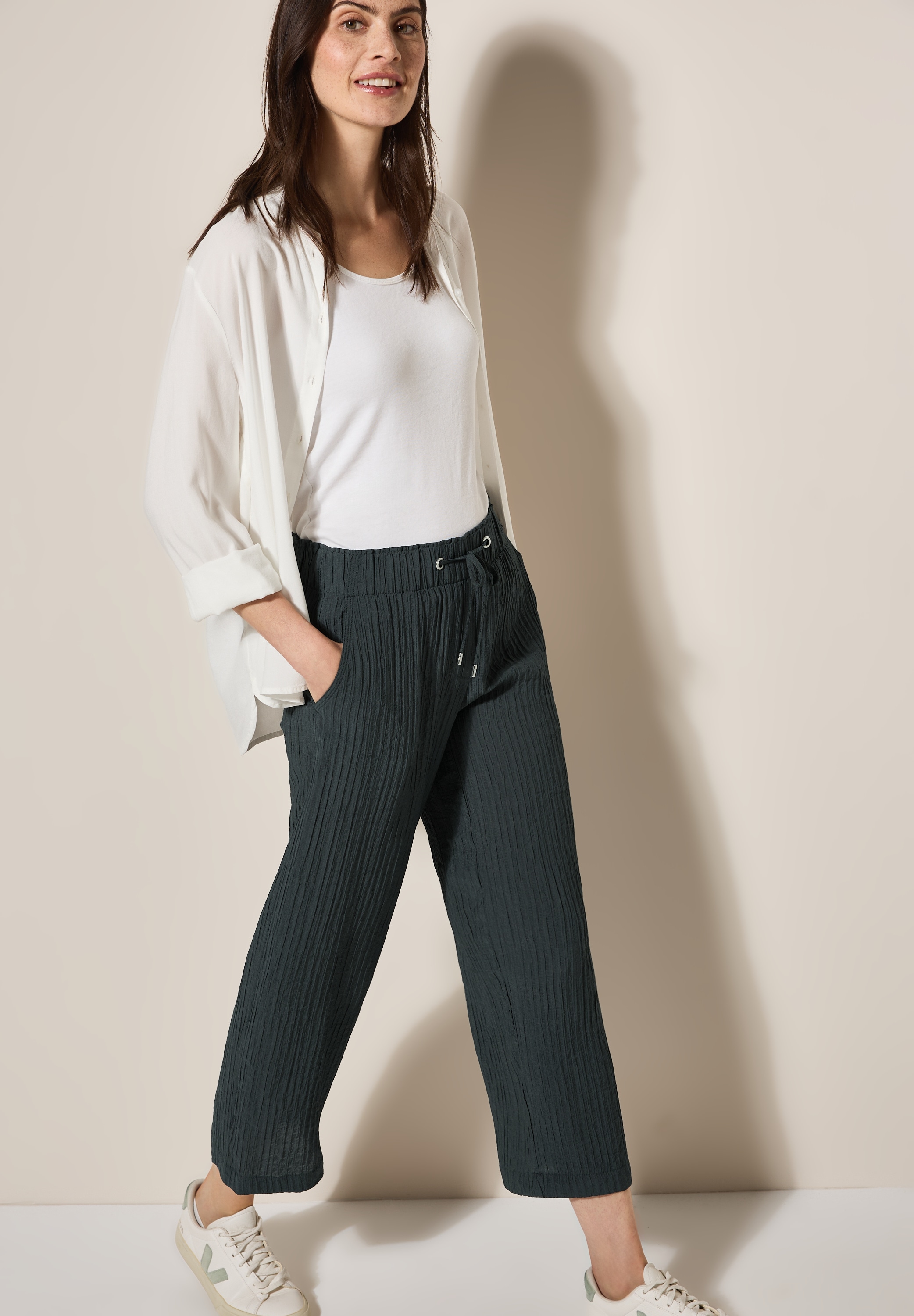 Cecil Stoffhose »Style Neele«  im Loose Fit, Stukturhose