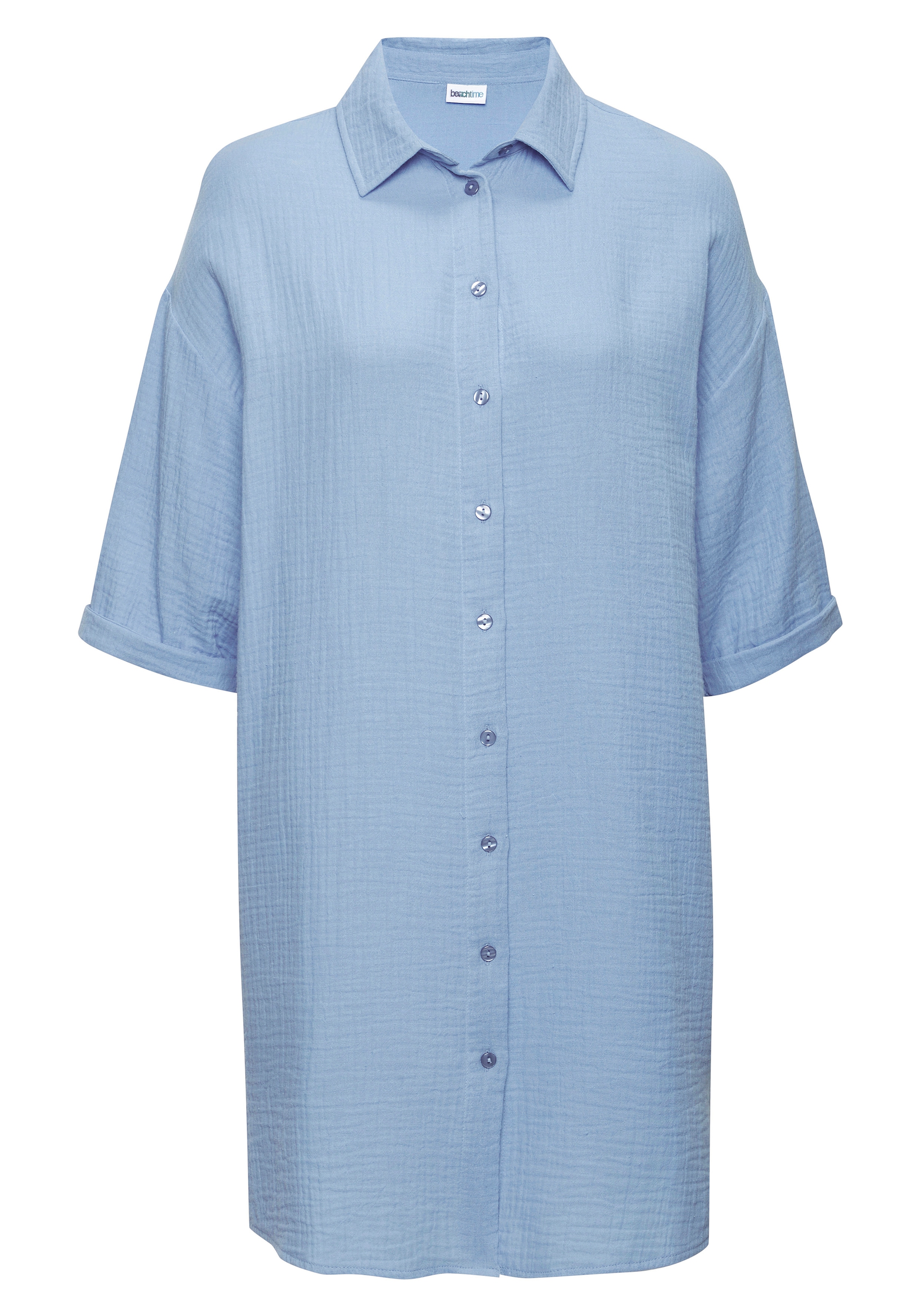 Beachtime by Lascana Chemisier long »aus weicher Musselinware« longue blouse en mousseline