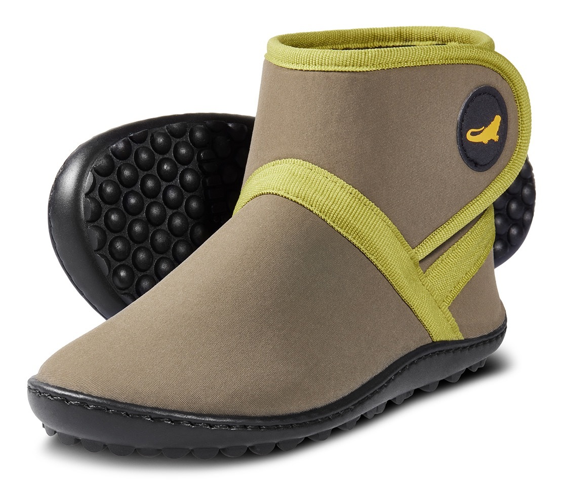 Leguano Chaussures pieds nus »LEGUANITO THERMO«  chaussure à scratch, chaussure enfant, boots avec traitement TEX déperlant