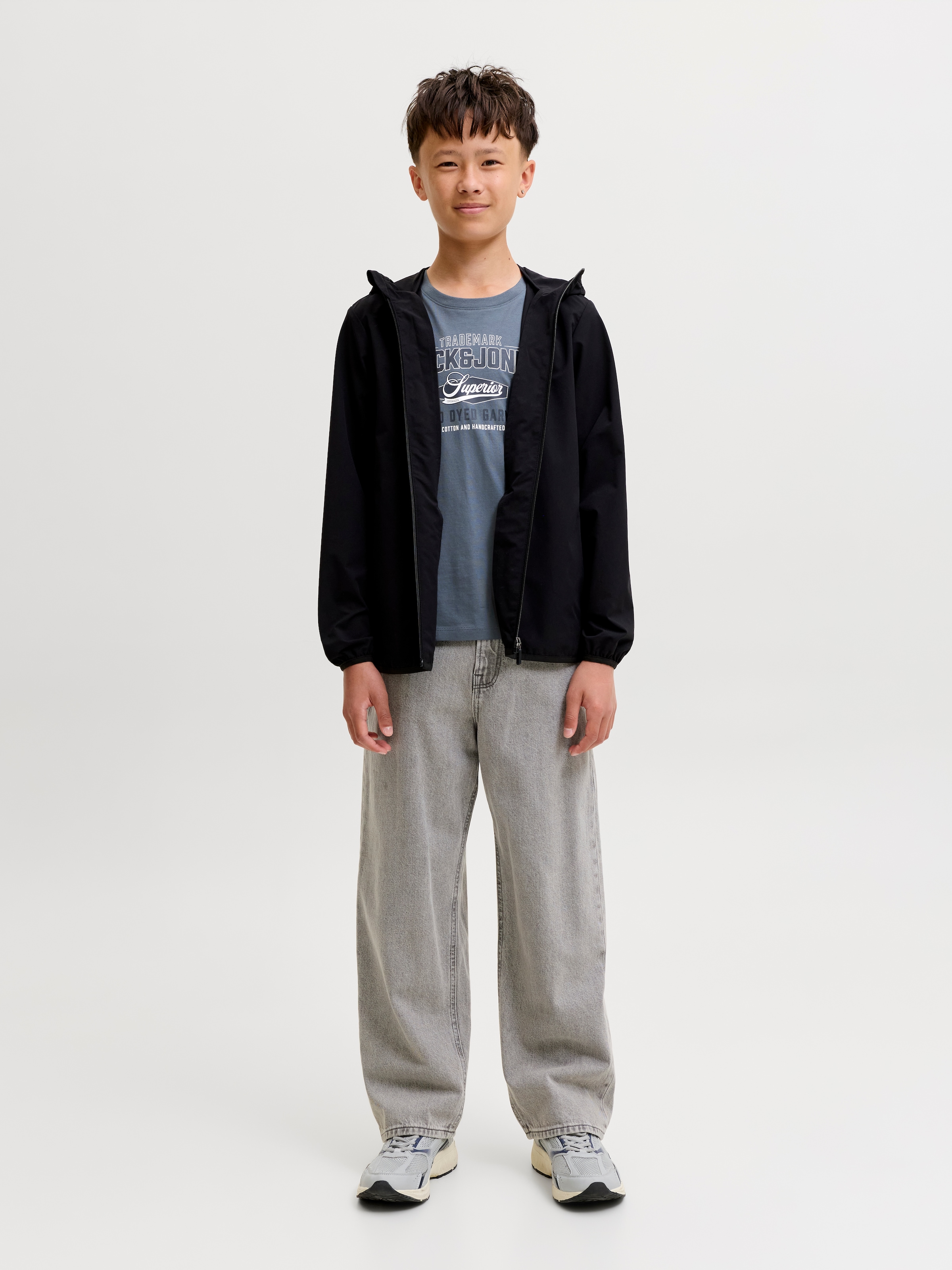 Jack & Jones Junior Rundhalsshirt »JJELOGO TEE SS O-NECK 2 COL AW26 SN JNR« Baumwolle, regular fit