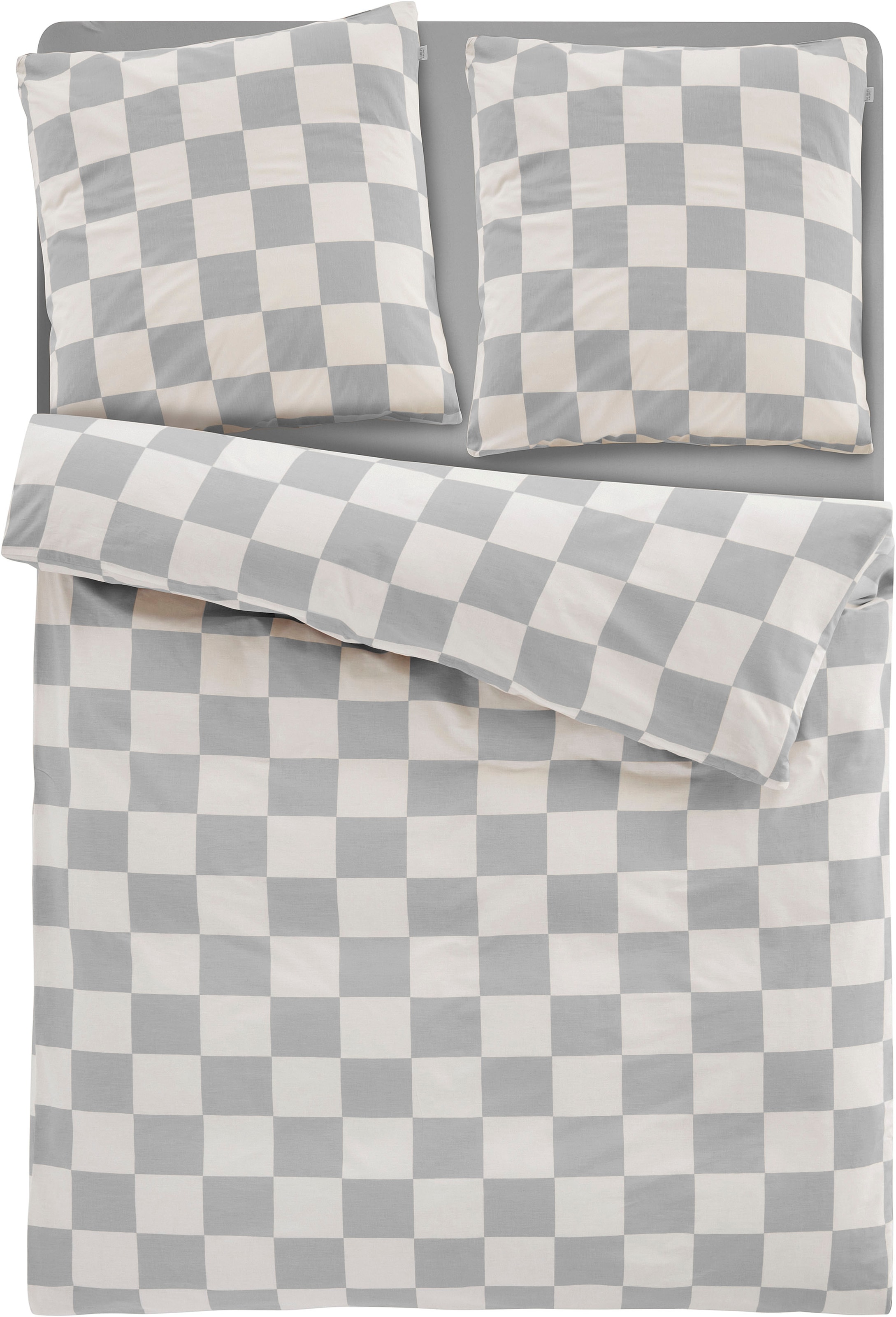 homsy by Ana Johnson Bettwäsche »Chessley« mit coolem Karo-Muster, ab Grösse 135x200 cm, by Ana Johnson
