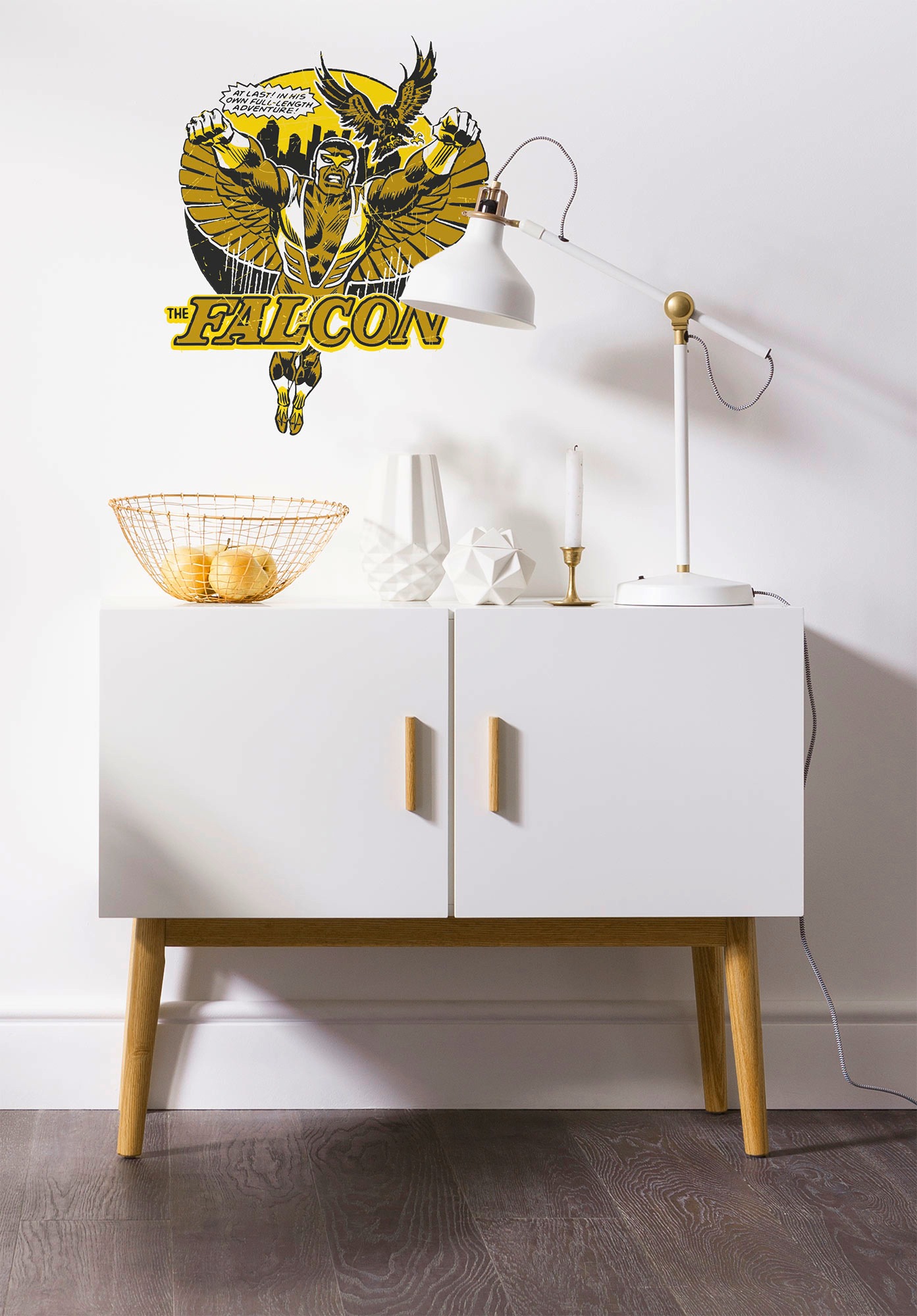 Komar Wandtattoo »Falcon Gold Comic Classic - Grösse 50 x 70 cm« selbstklebend, Wandsticker, Kinderzimmer