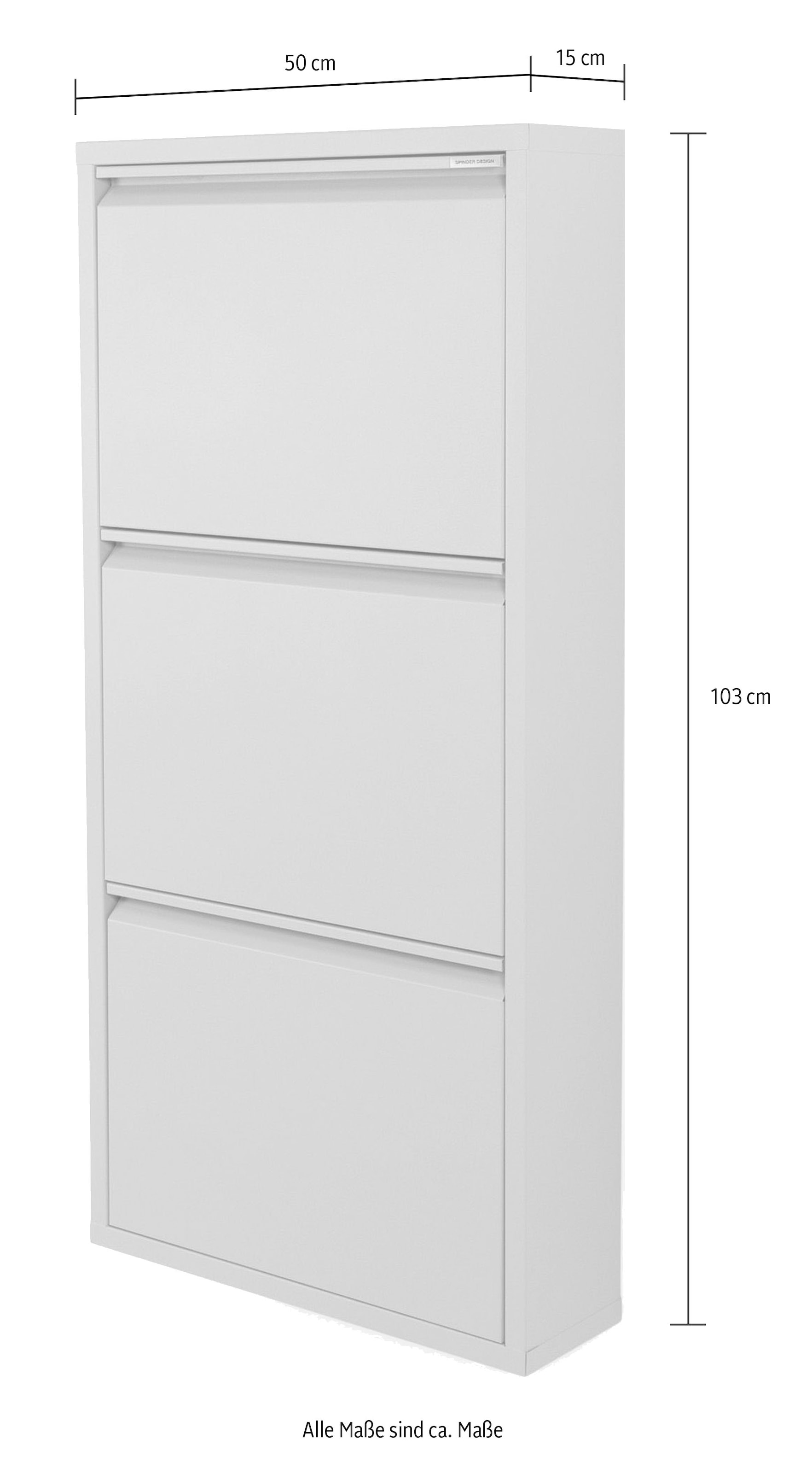 Spinder Design Schuhschrank Metall, Breite 40 cm