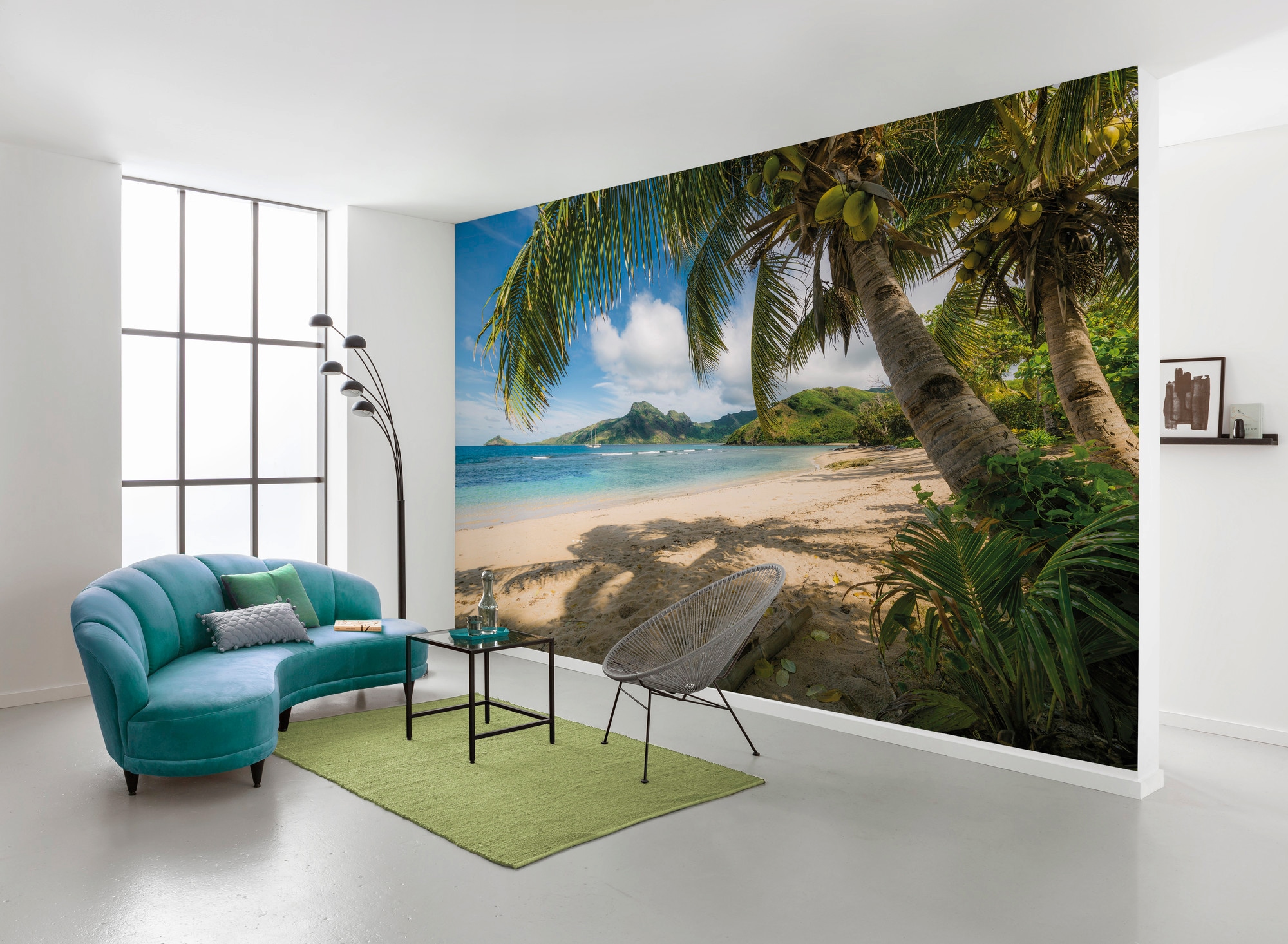 Komar Vliestapete »Digitaldruck Vlies -  Strandoase Südsee - Grösse 450 x 280 cm« bedruckt glatt Wohnzimmer, Schlafzimmer