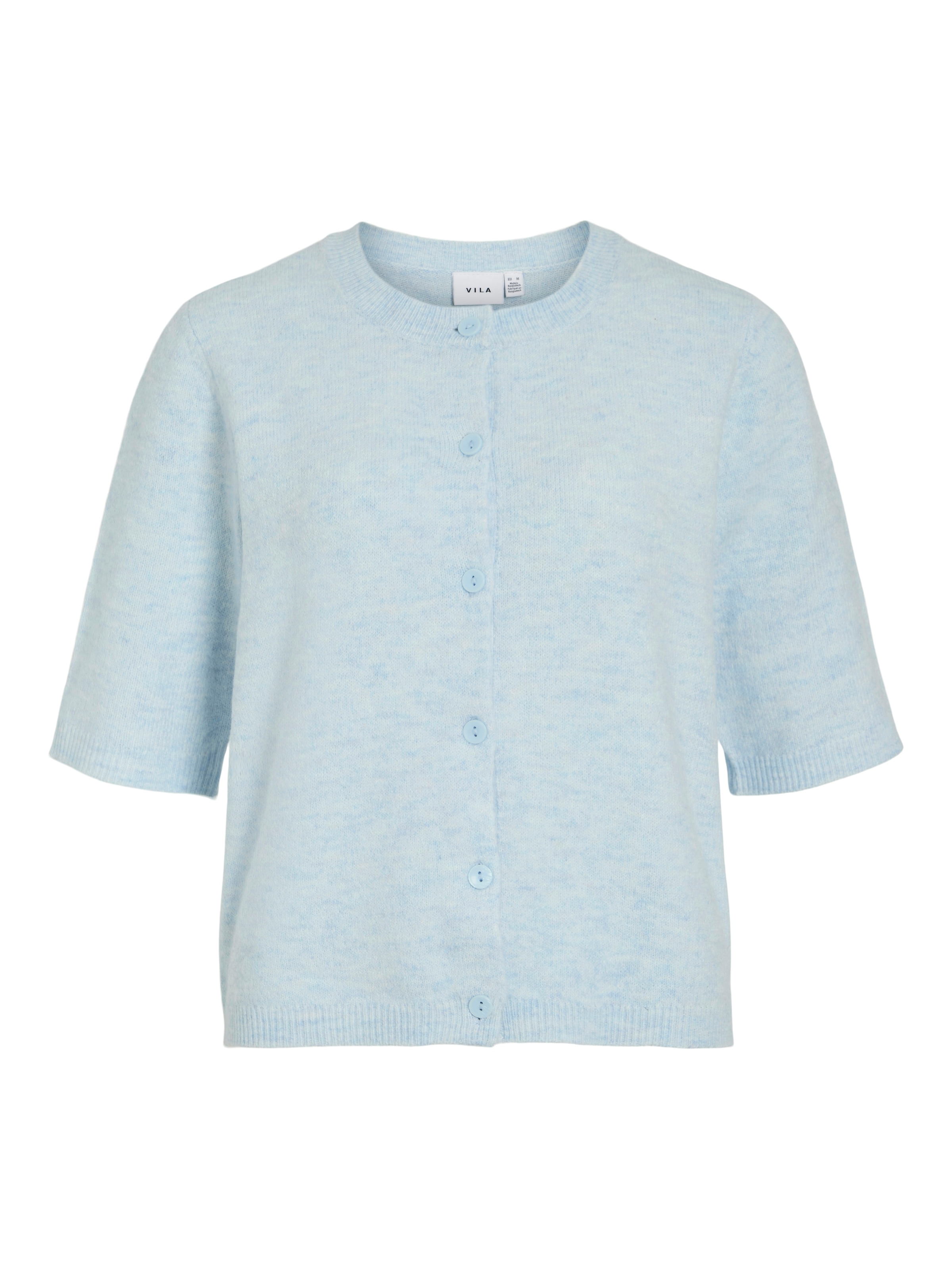 Vila Veste en tricot »VILIGA 2/4 O-NECK KNIT CARDIGAN - NOOS« Materialmix, regular fit