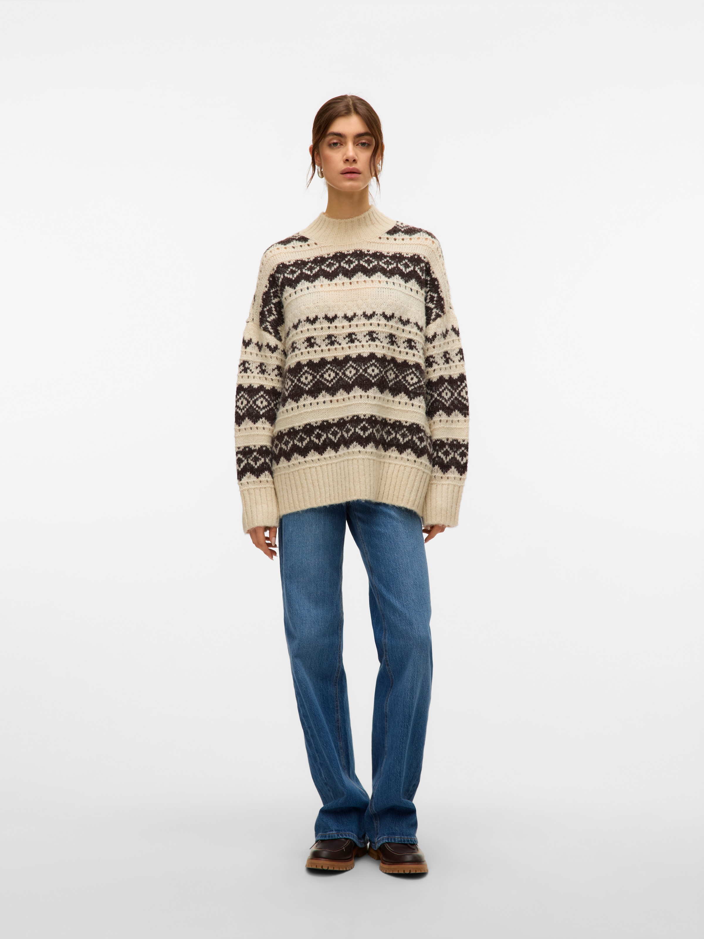 Vero Moda Strickpullover »VMAMPLE LS HIGH NECK PULLOVER BOO«