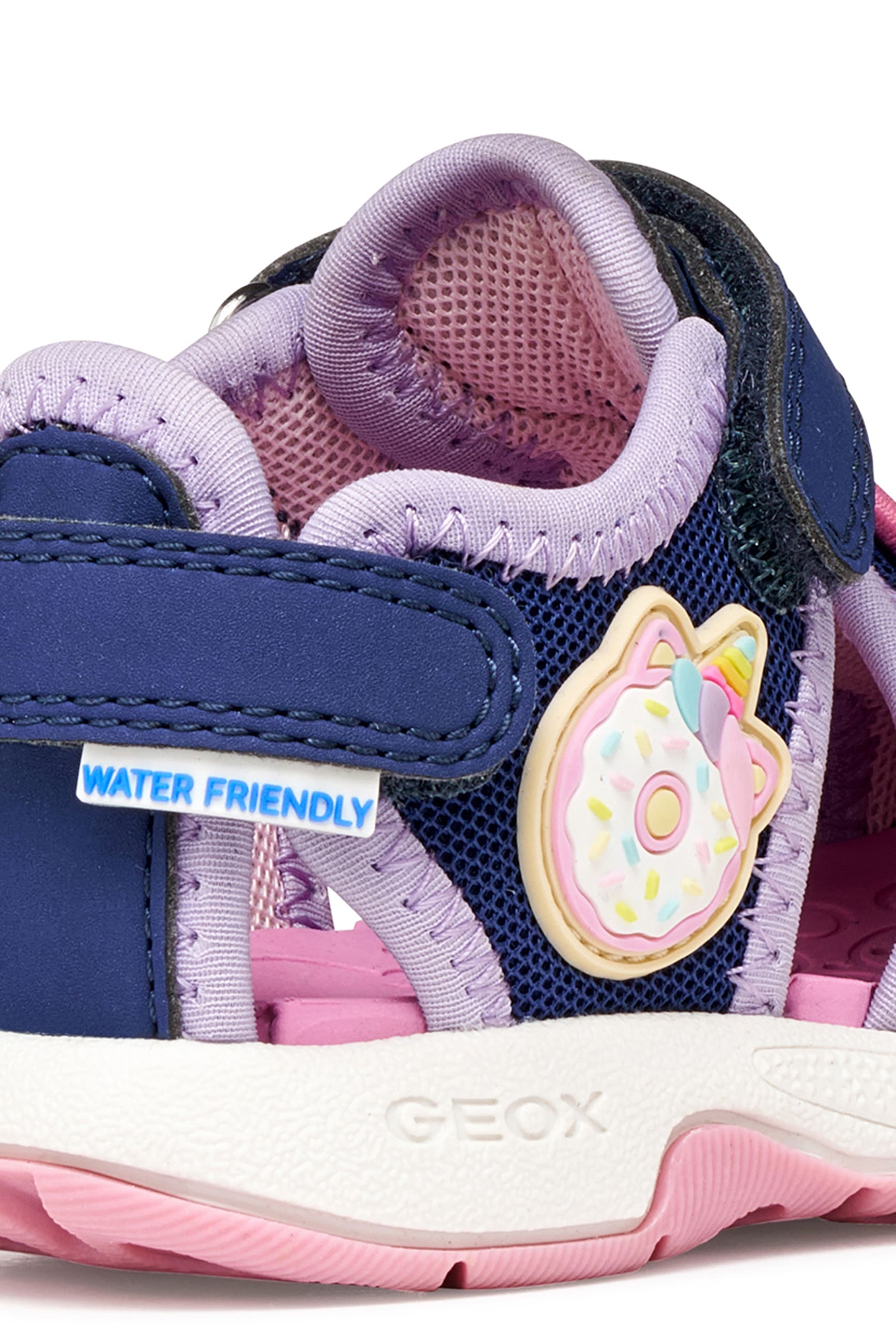 Geox Lauflernschuh »B SANDAL MULTY GIRL«  Babyschuh, Sommerschuh, Klettschuh, Grössenschablone zum Download